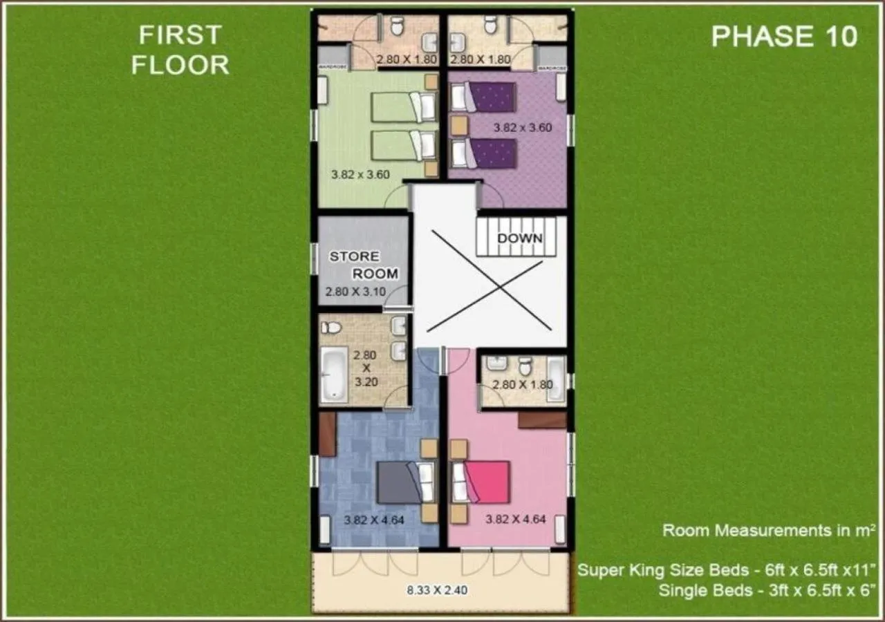 Floor plan in Luxury Rental with Kids Playroom in Goa