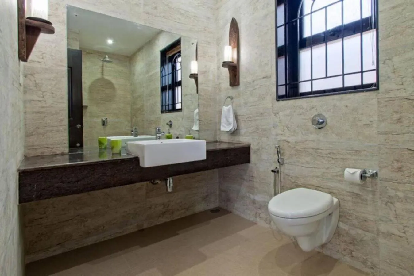 Bathroom in Luxury Rental with Kids Playroom in Goa
