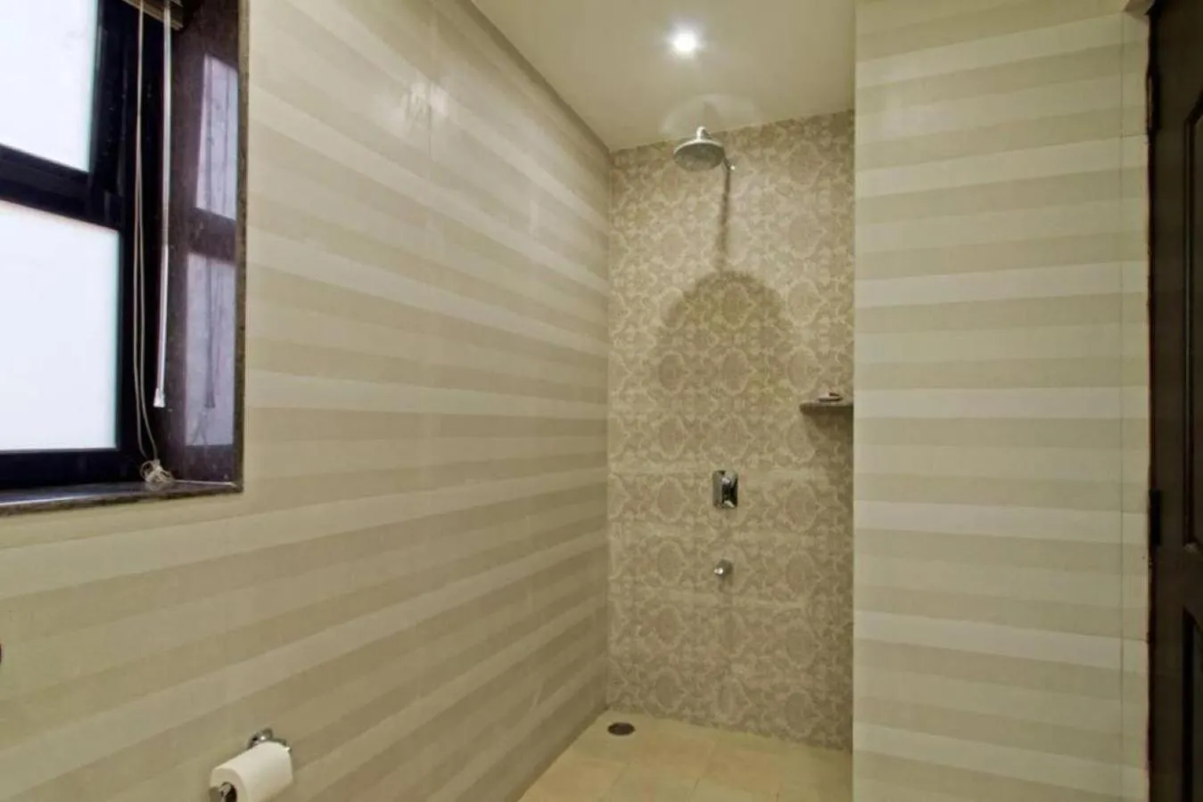 Shower in Luxury Rental with Kids Playroom in Goa