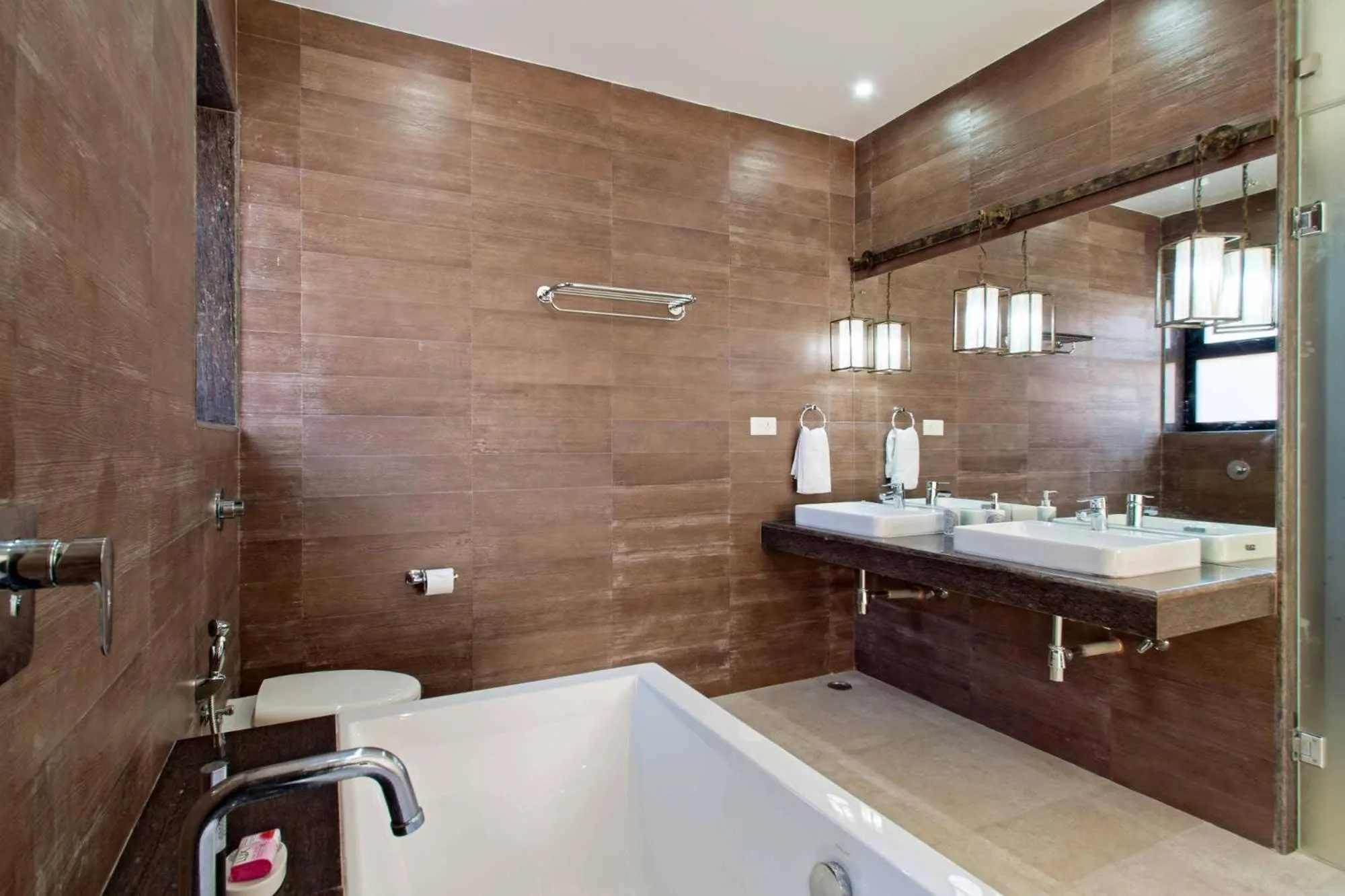 Bathroom in Luxury Rental with Kids Playroom in Goa