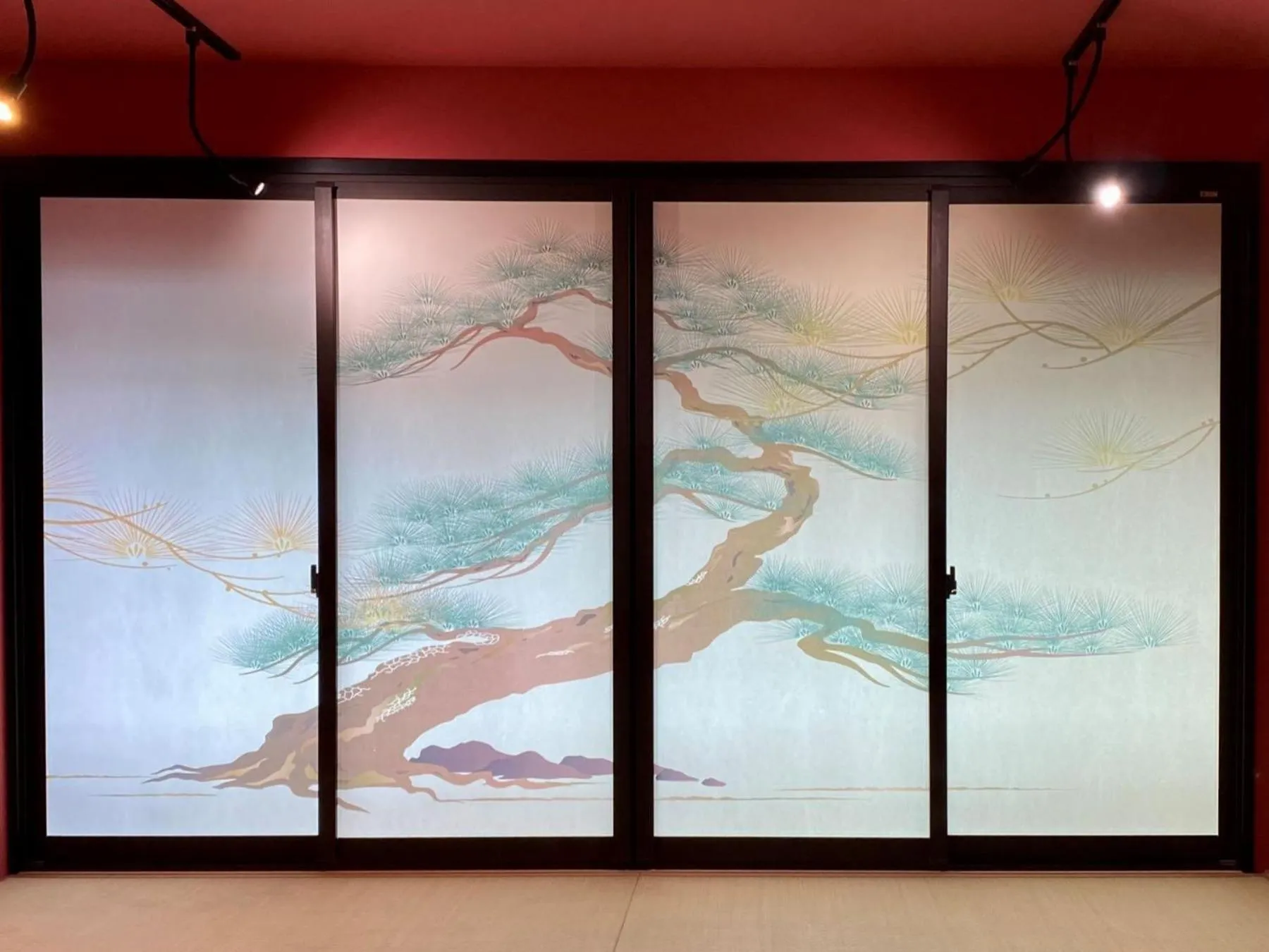 Decorative detail in Osaka Ukiyoe Ryokan