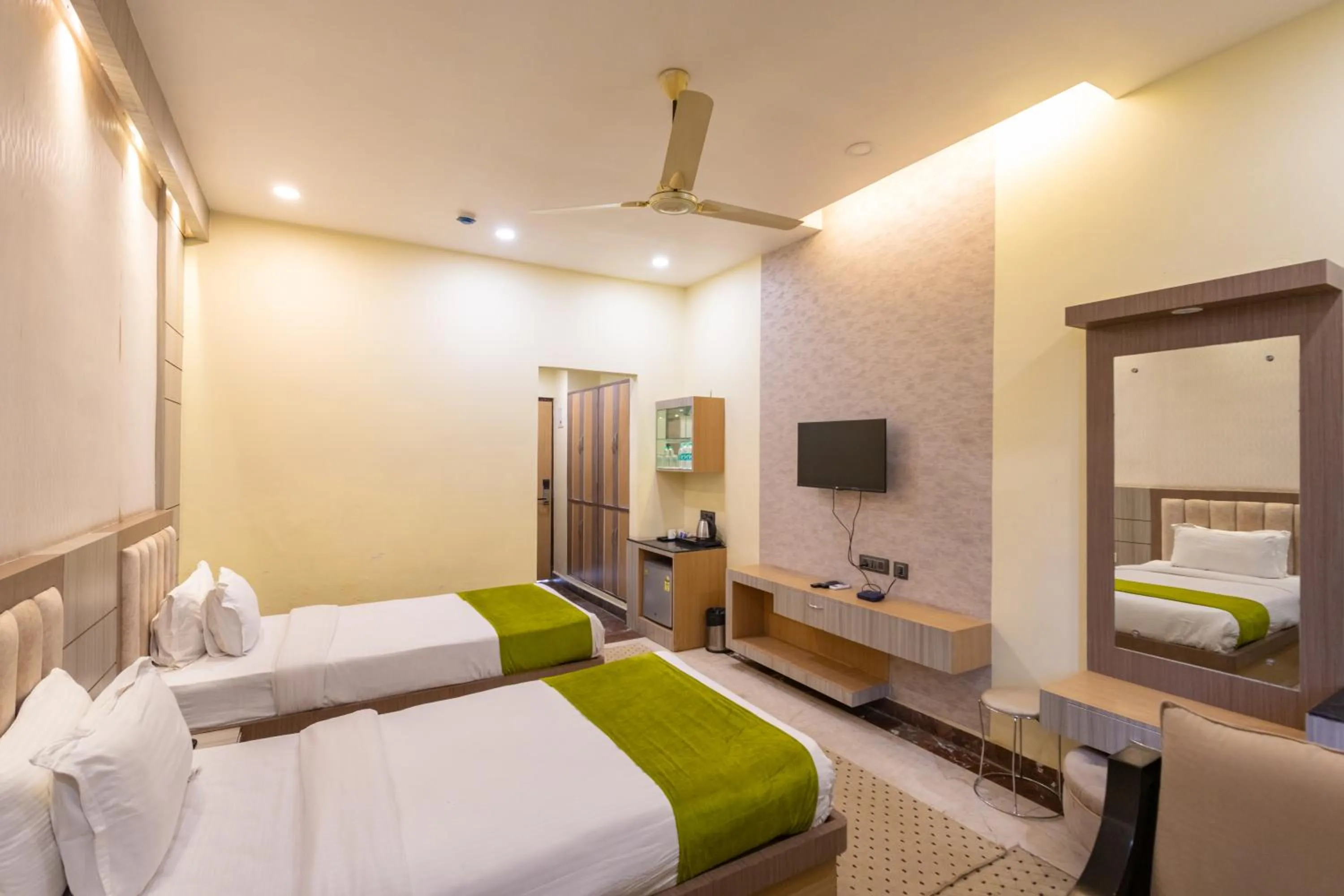 Bed in BUDDHA HERITAGE RESORT