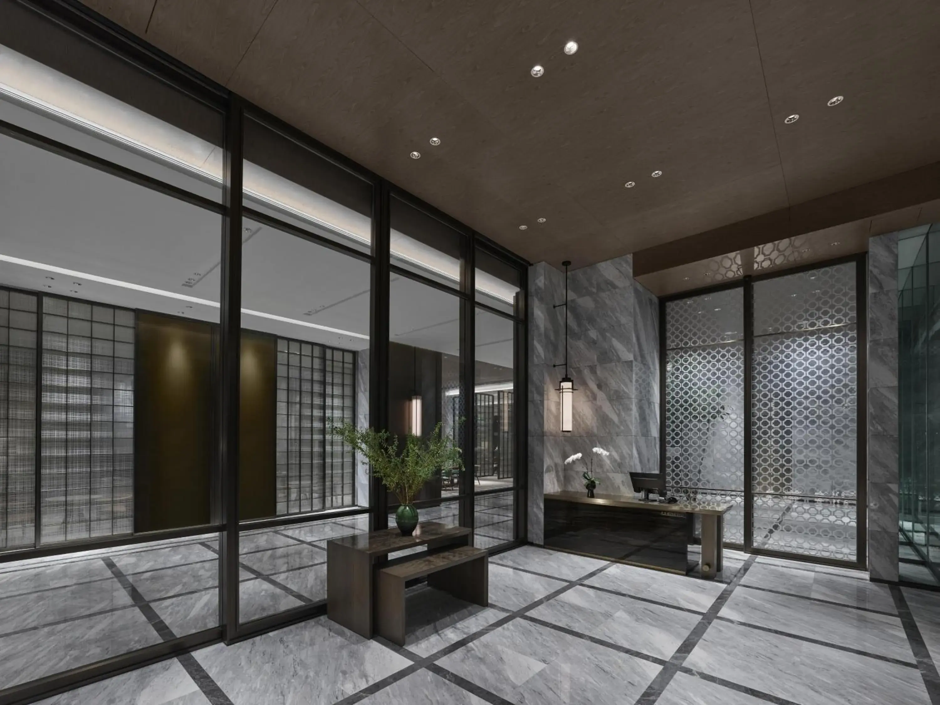 Lobby or reception in Hilton Zhuhai Lobby or reception in Hilton Zhuhai