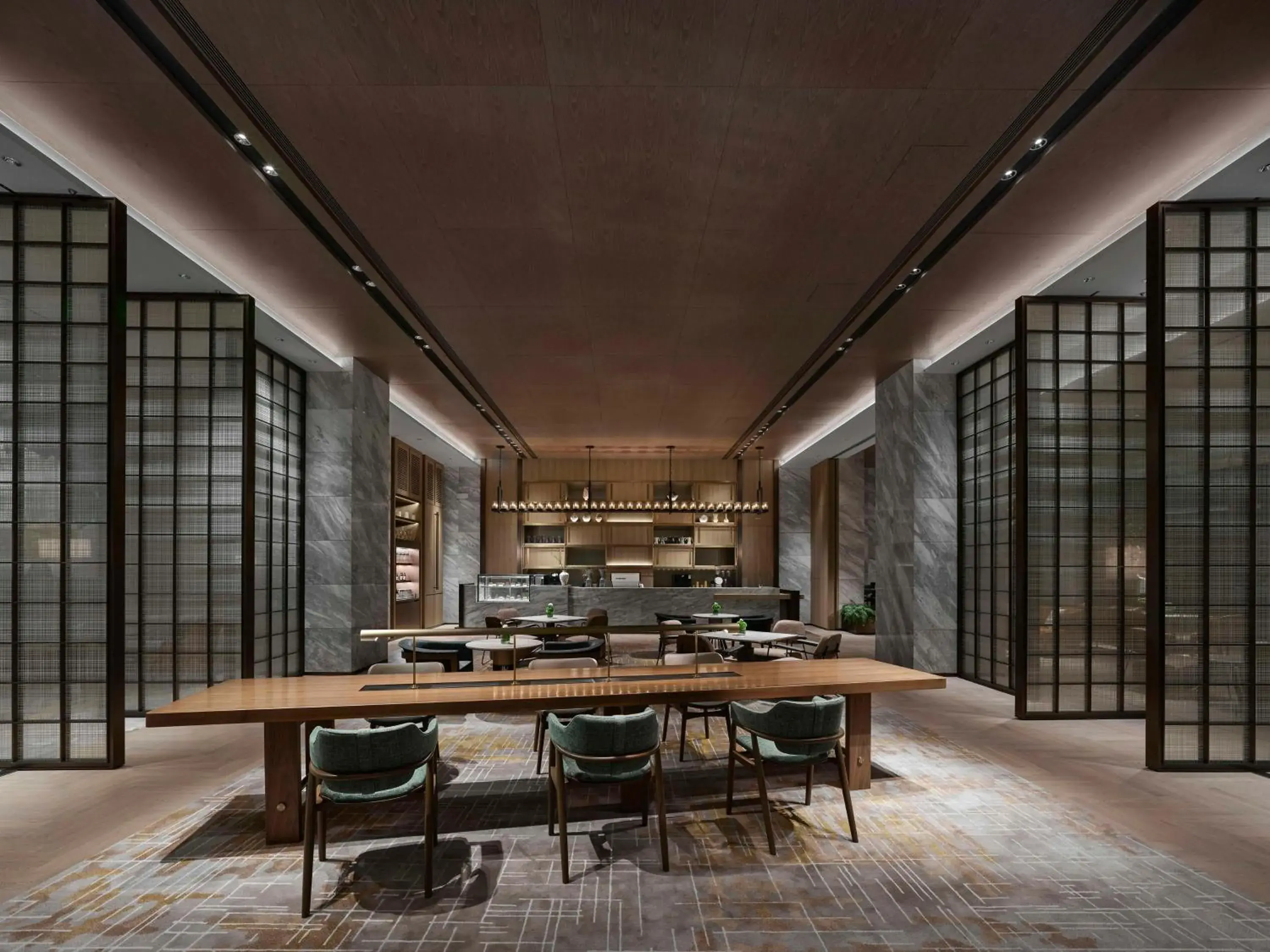 Lobby or reception in Hilton Zhuhai Lobby or reception in Hilton Zhuhai