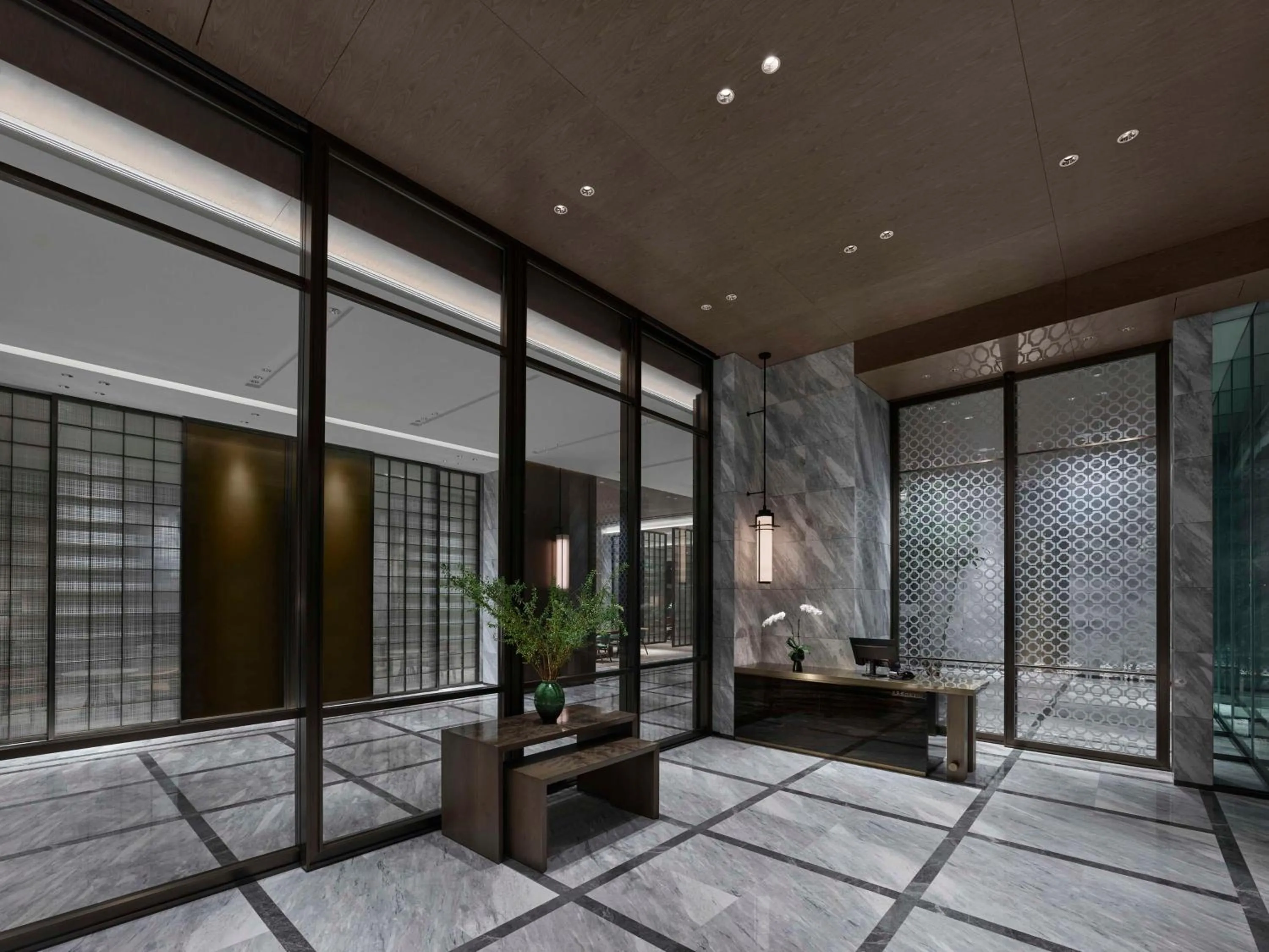 Lobby or reception in Hilton Zhuhai