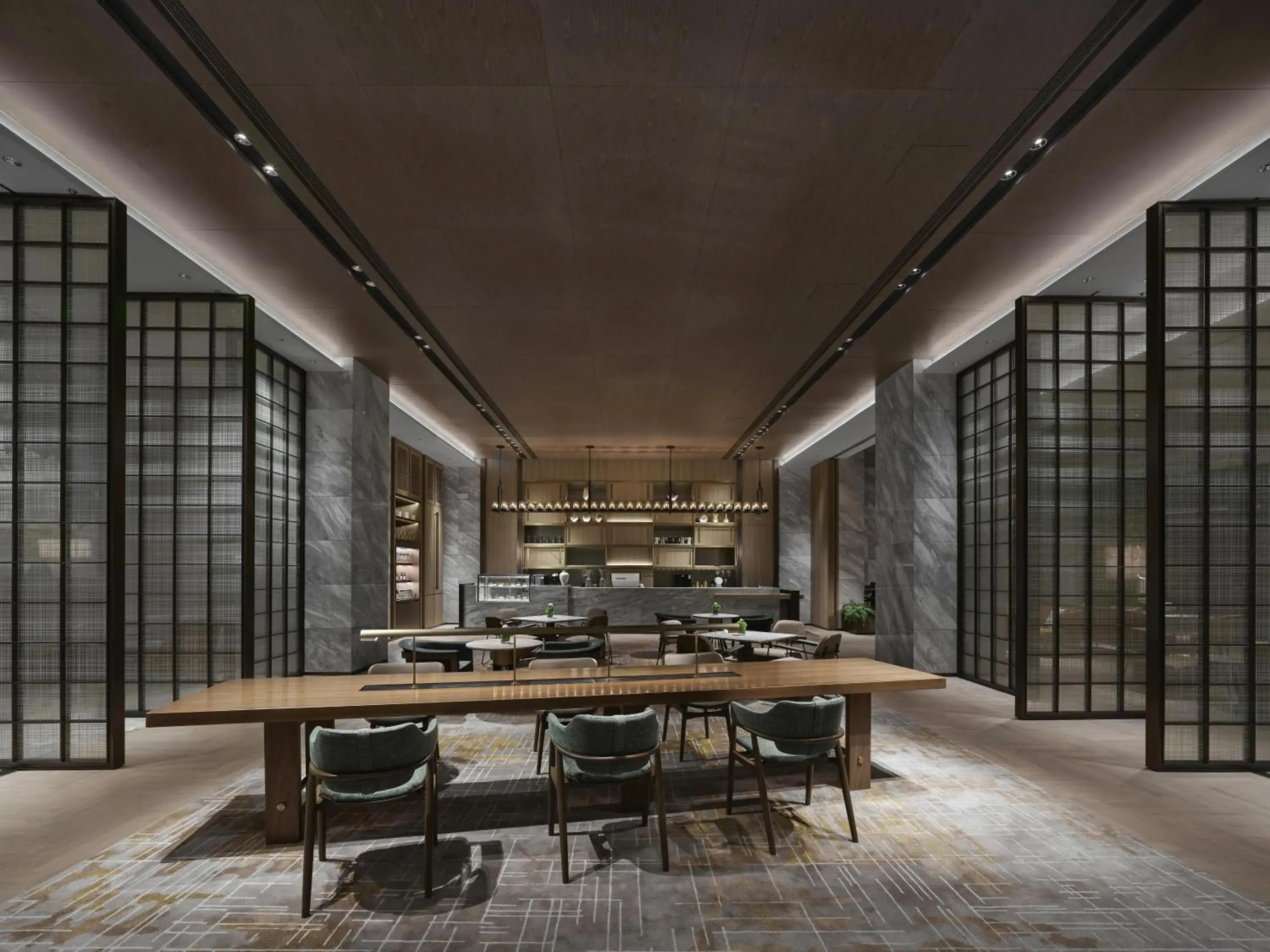 Lobby or reception in Hilton Zhuhai Lobby or reception in Hilton Zhuhai