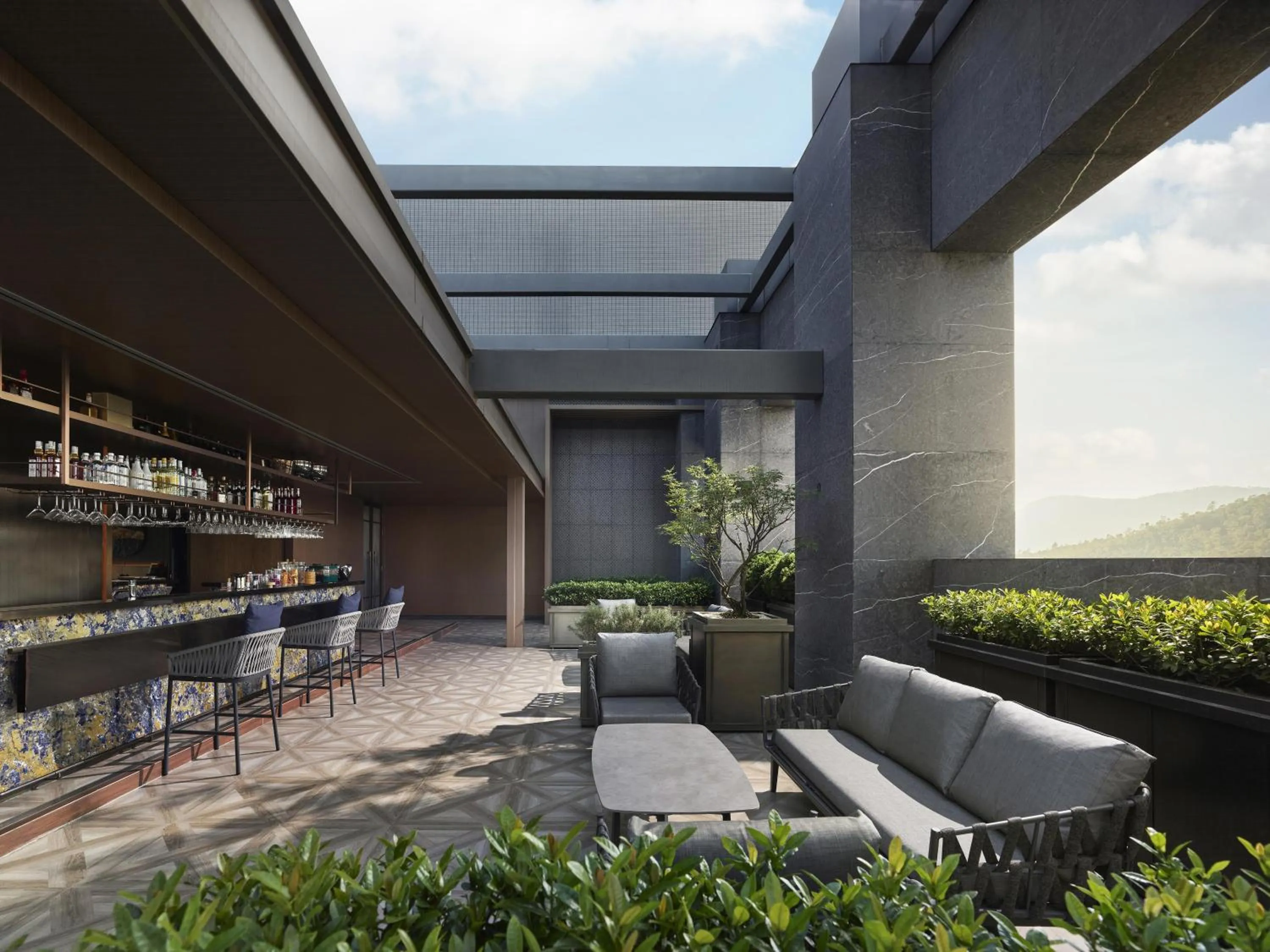 Lounge or bar in Hilton Zhuhai