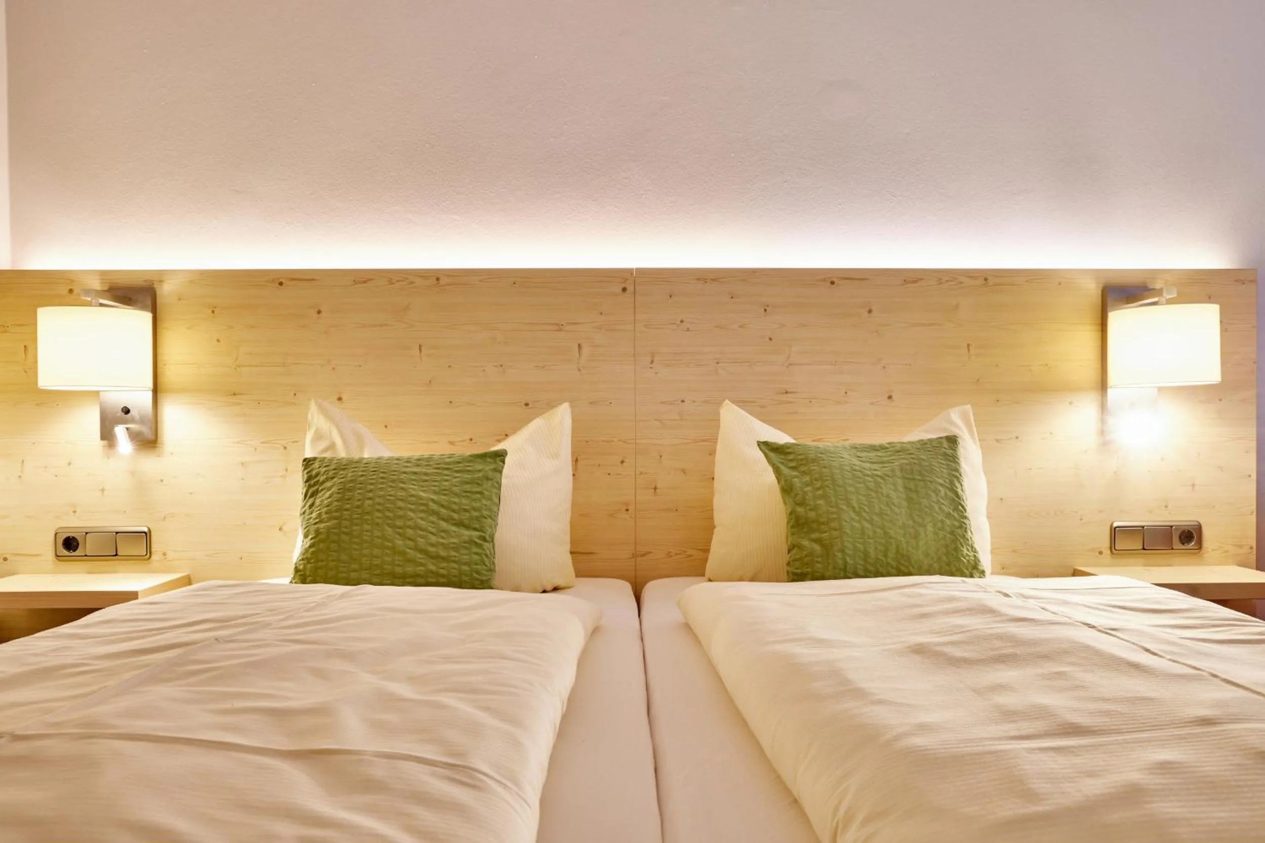 Bed in Zum Turm - Apartments und Gästezimmer