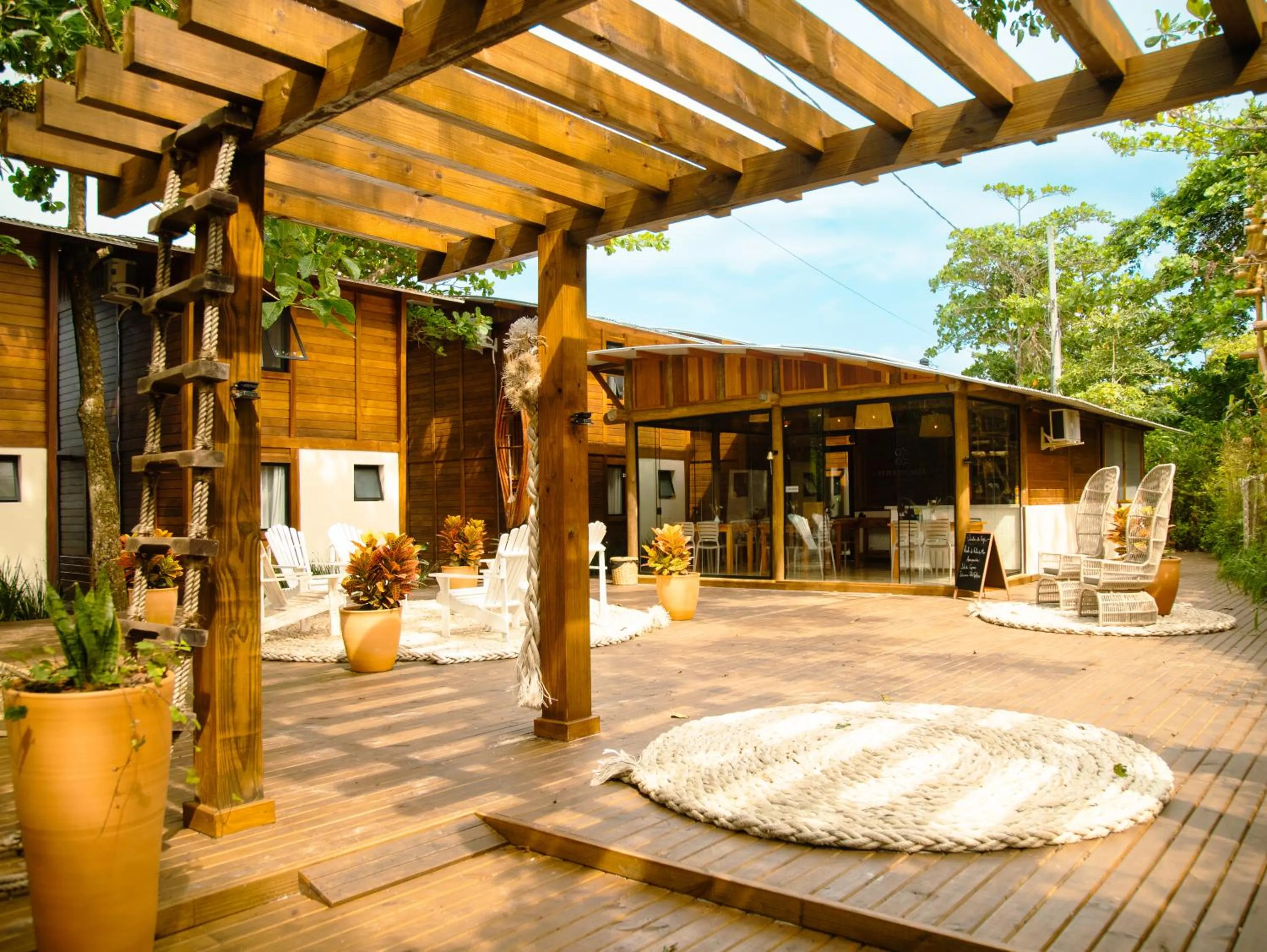 Patio in Ilha do Mel Lodges