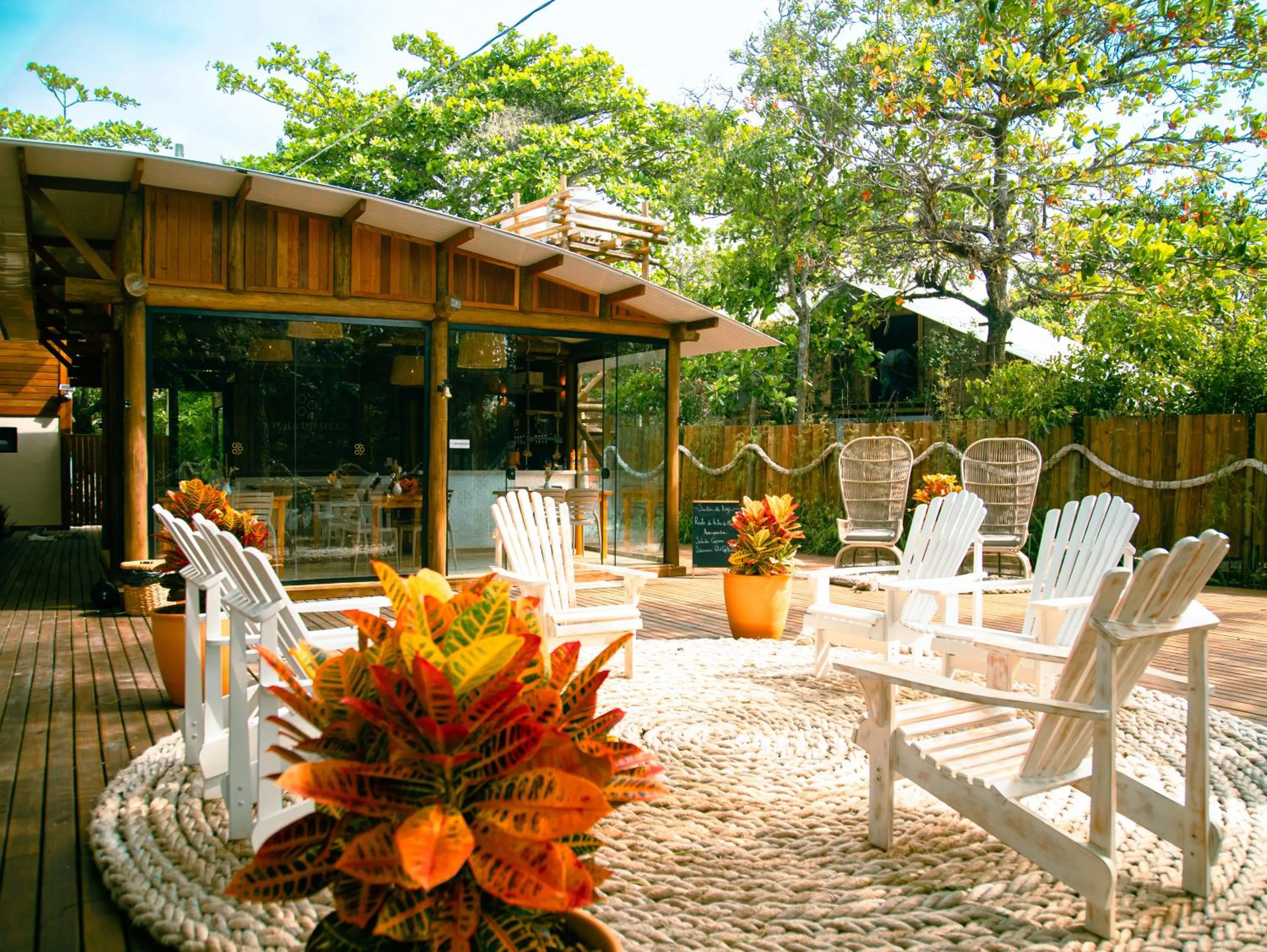 Patio in Ilha do Mel Lodges