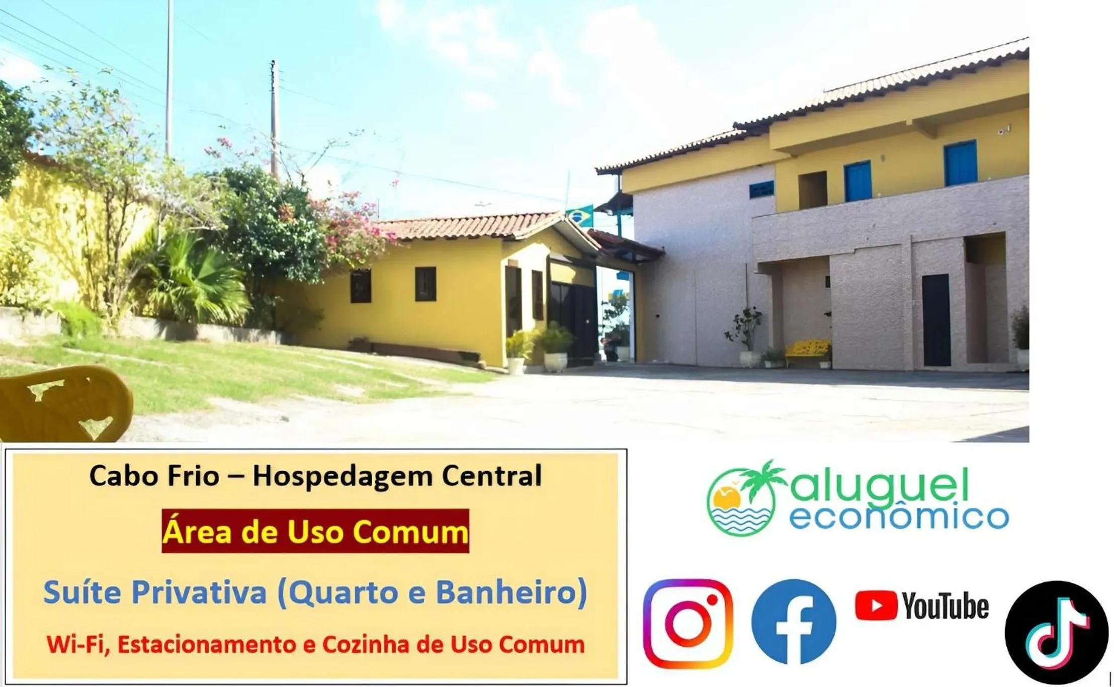 Facade/entrance in Cabo Frio - Hospedagem Central - Aluguel Econômico