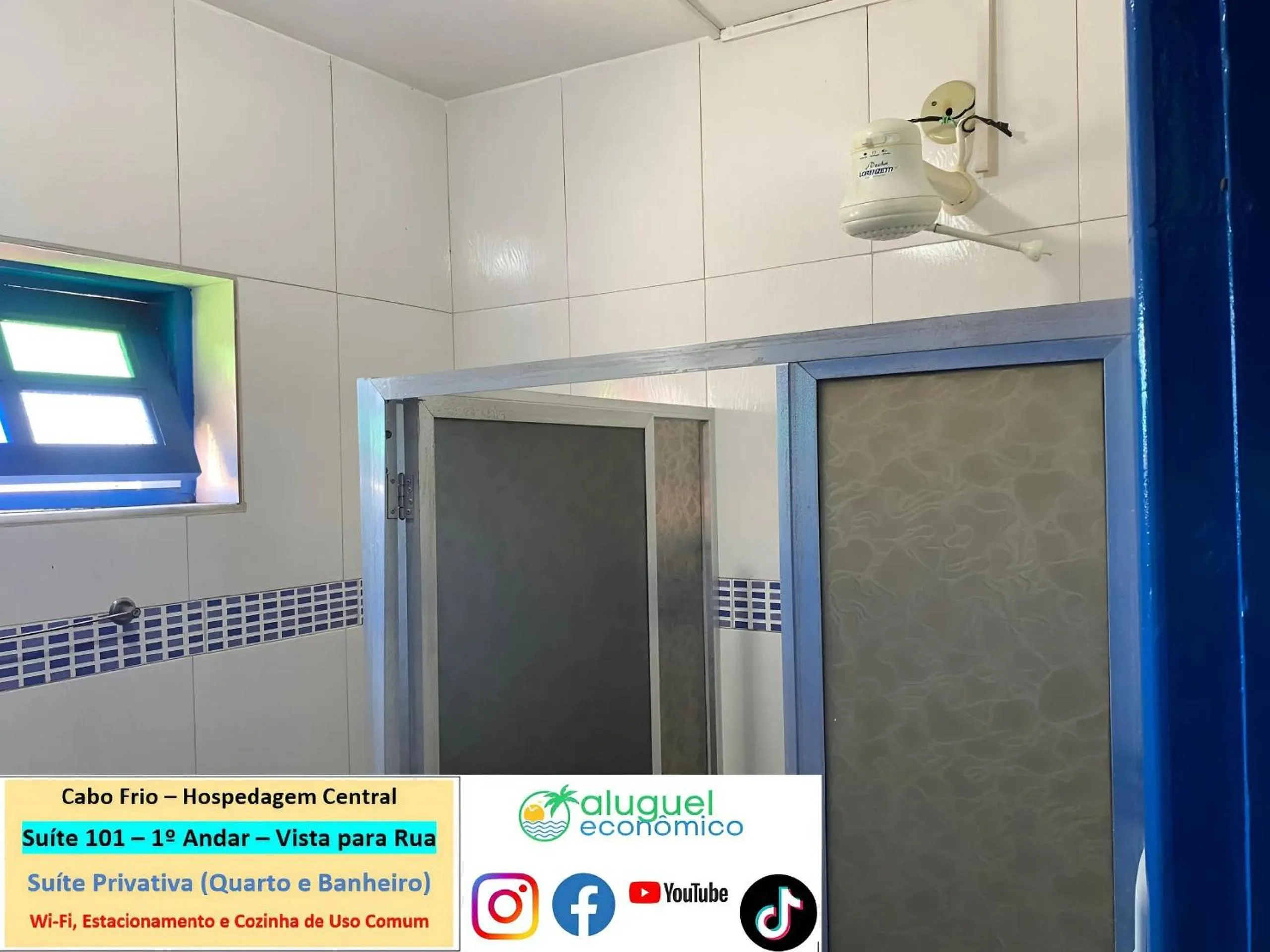 Toilet in Cabo Frio - Hospedagem Central - Aluguel Econômico