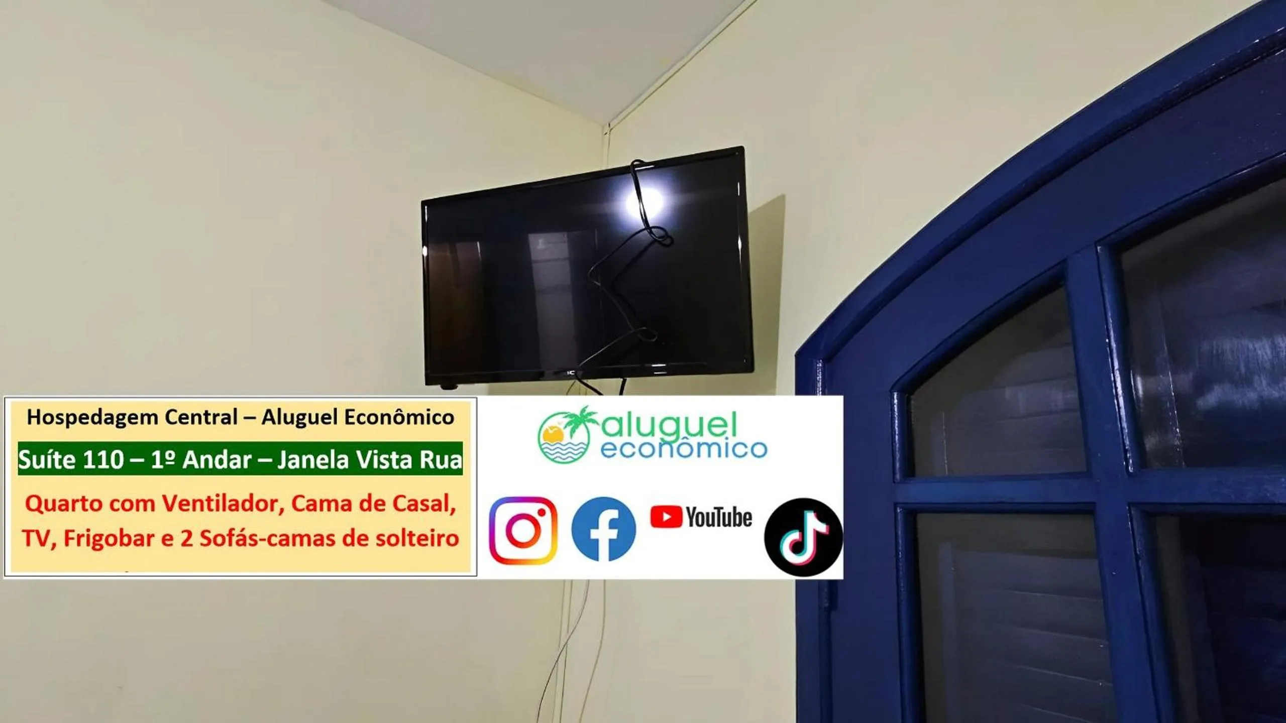 Bedroom in Cabo Frio - Hospedagem Central - Aluguel Econômico