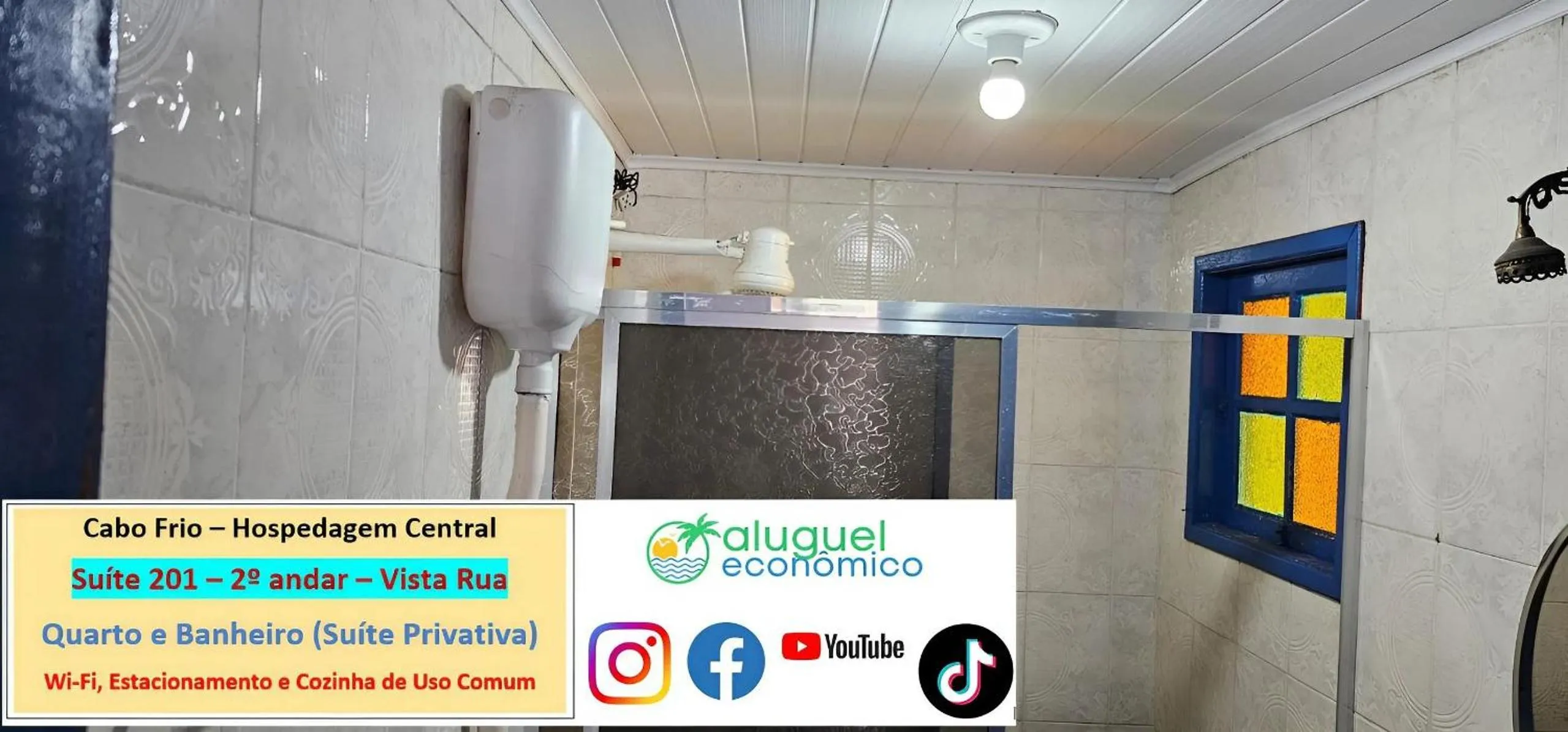 Toilet in Cabo Frio - Hospedagem Central - Aluguel Econômico