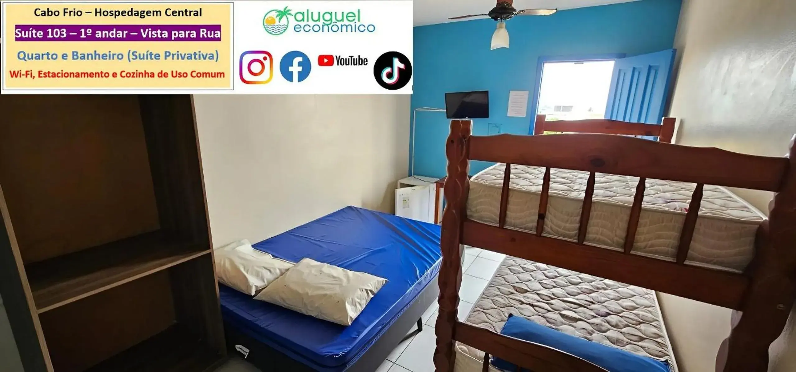 Family Suite in Cabo Frio - Hospedagem Central - Aluguel Econômico Family Suite in Cabo Frio - Hospedagem Central - Aluguel Econômico