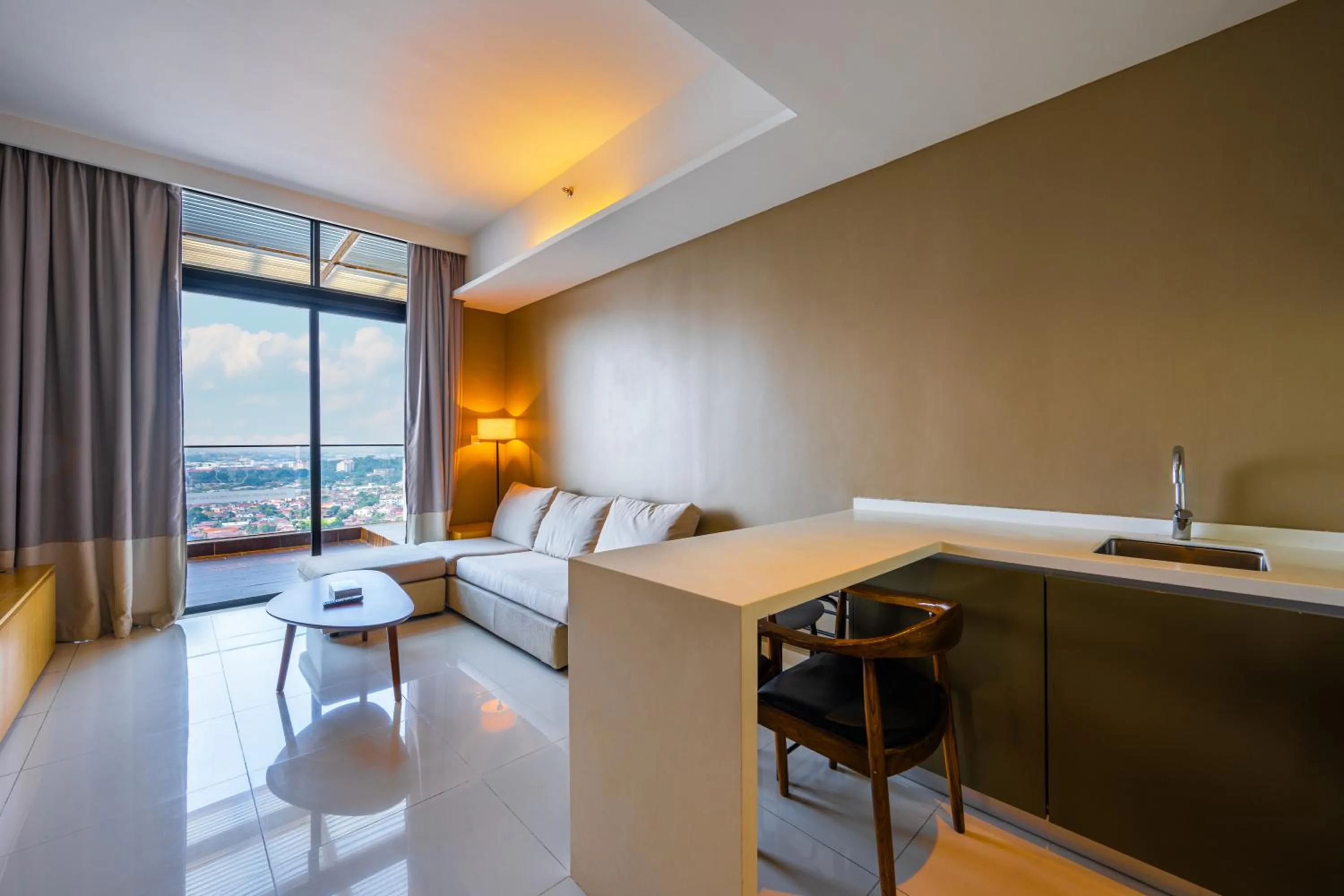 Living room in Greystone 99 Suites