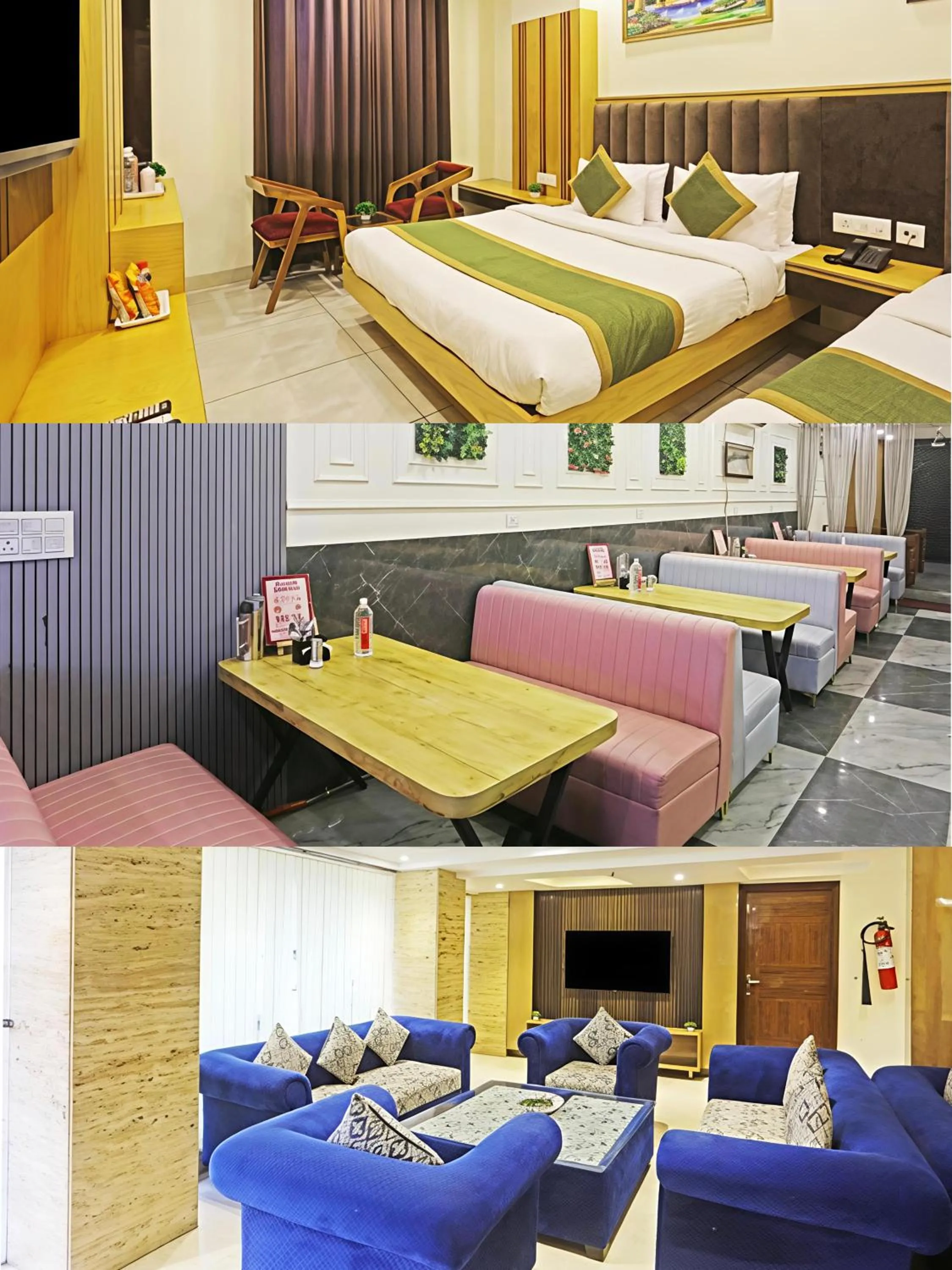 Bed in Hotel Aman Imperial Just a Minute Away From New Delhi Railway Station and Connaught place