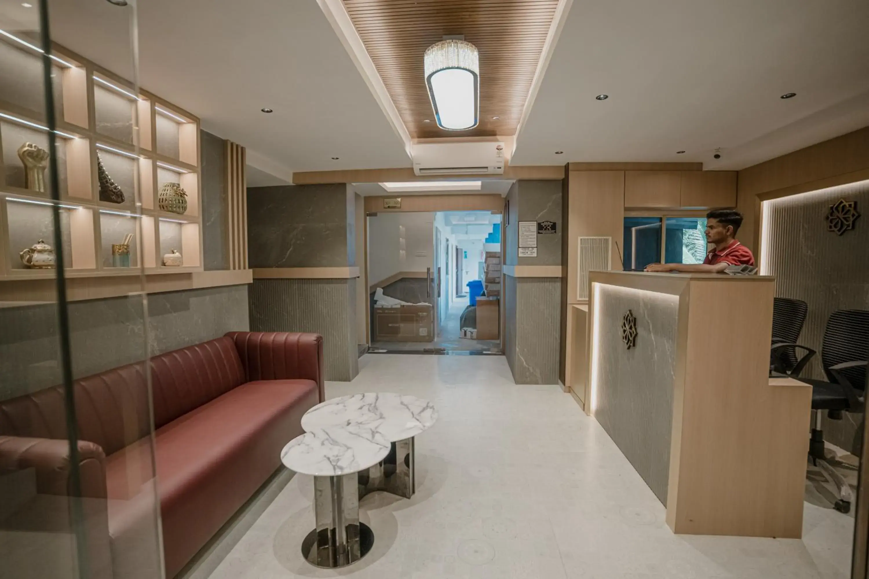 Lobby or reception in Metropolis Business Hotel Lobby or reception in Metropolis Business Hotel