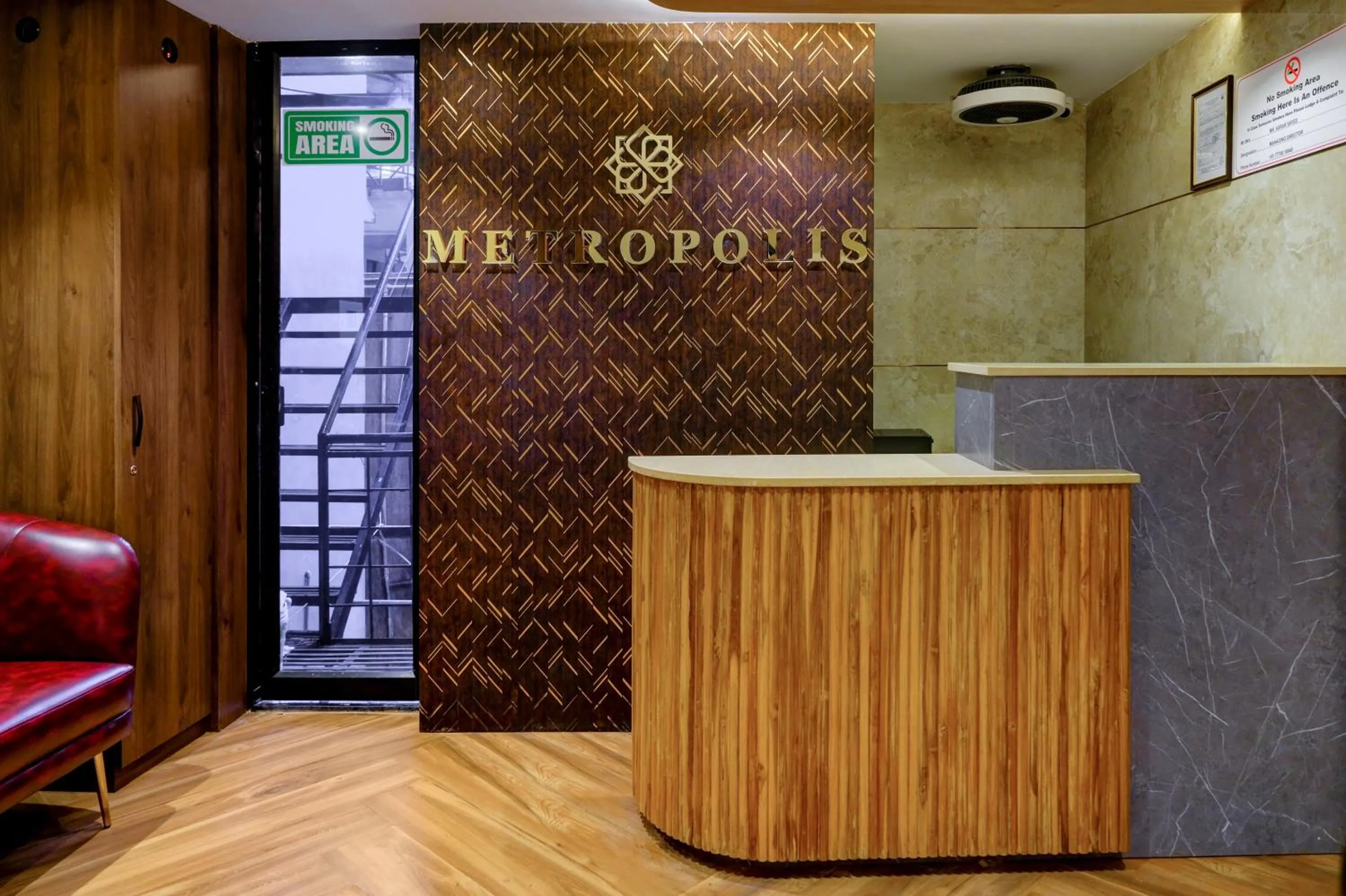 Lobby or reception in Metropolis Business Hotel