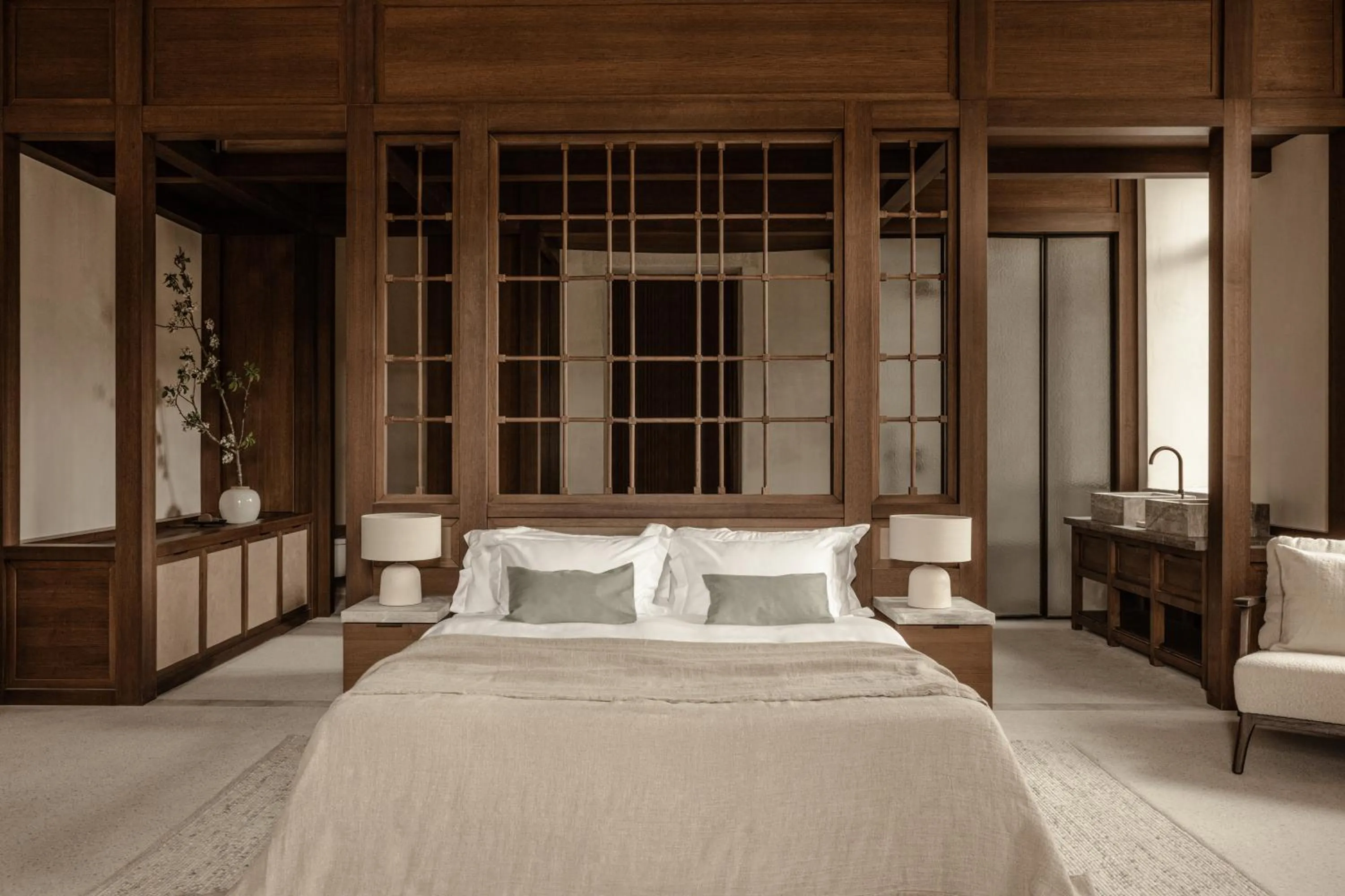 Bed in MANNA, a Member of Design Hotels