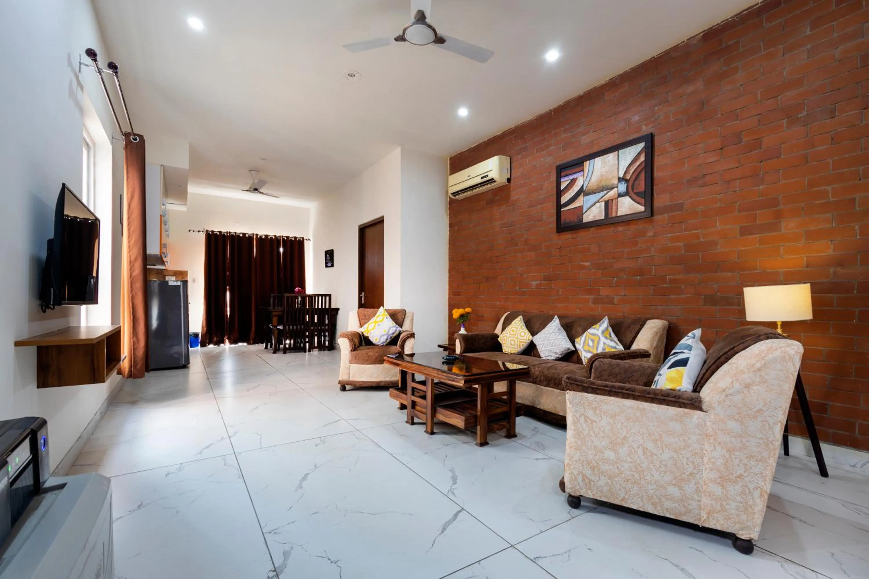 Living room in InnBox Farmstay - Rajpura Punjab