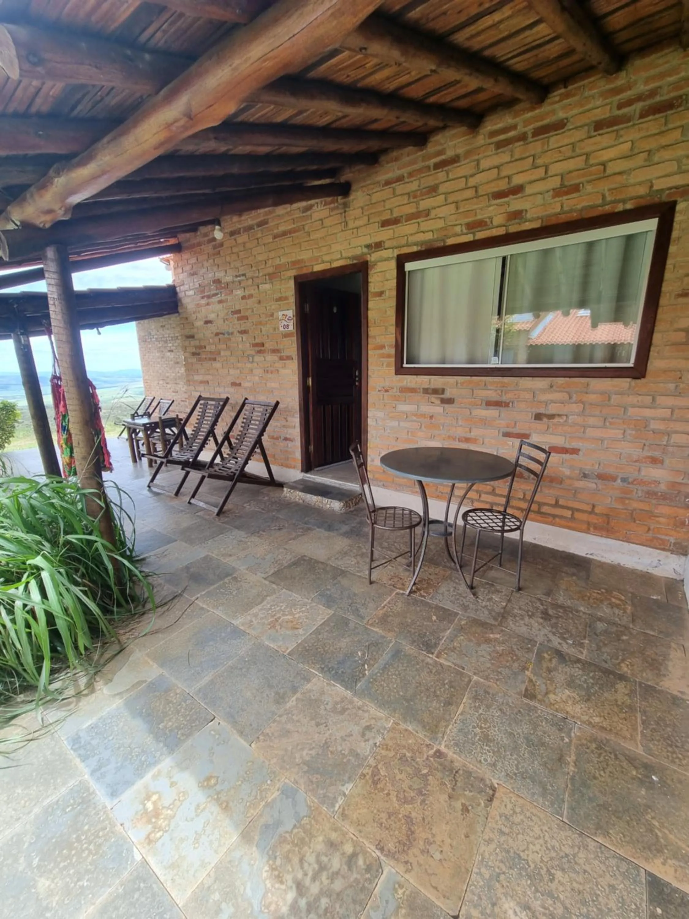 Patio in Pousada Mirante Serra Verde