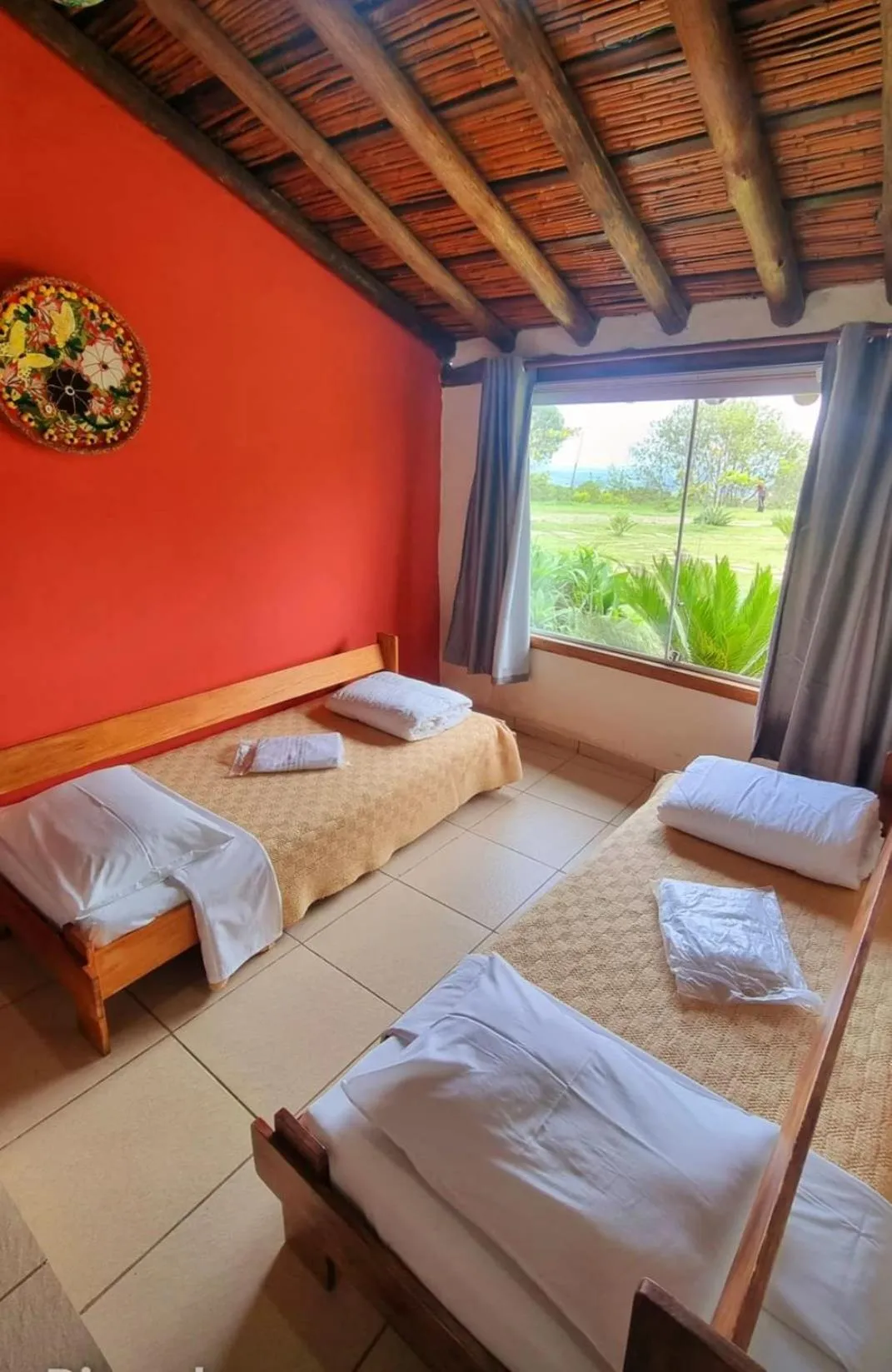 Bed in Pousada Mirante Serra Verde