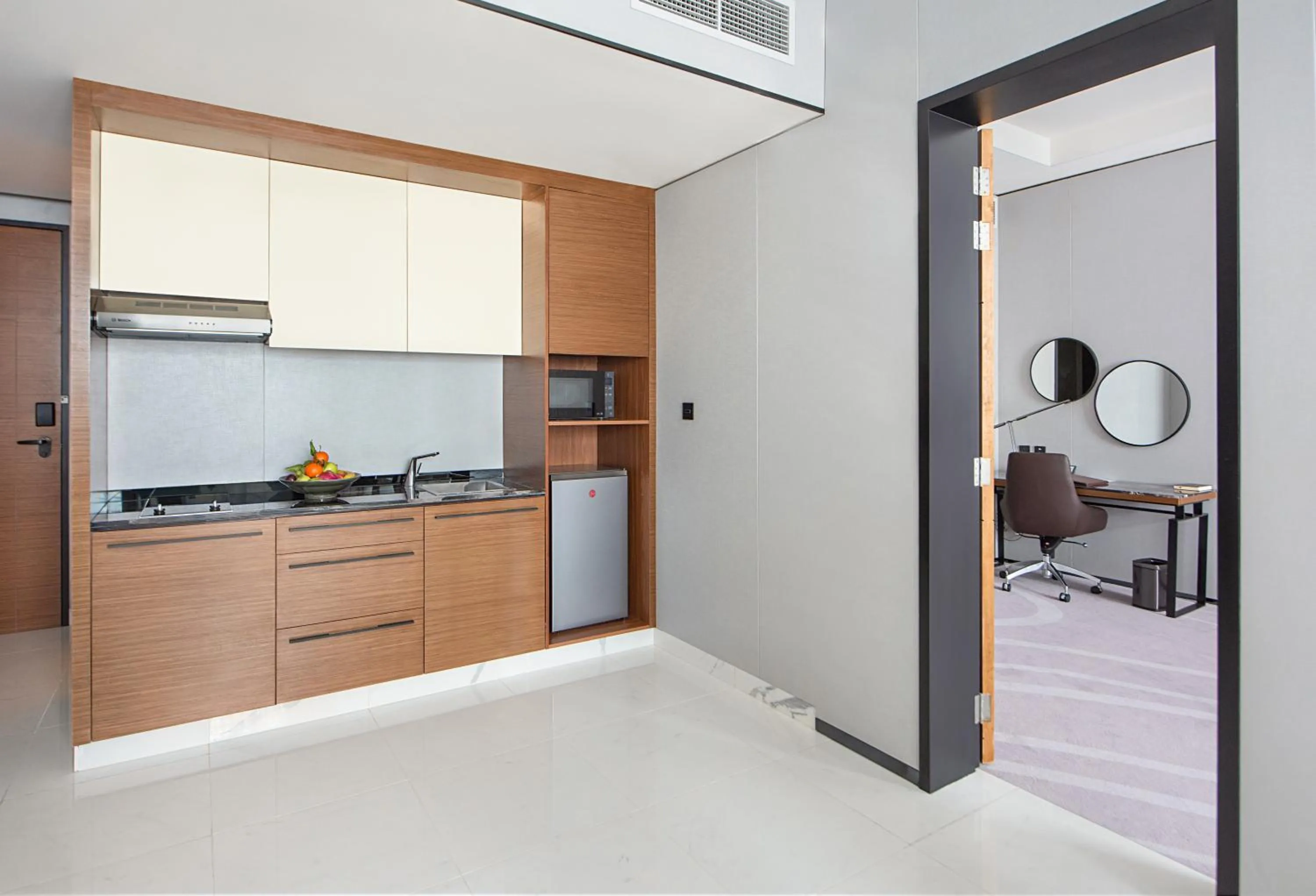 Kitchen or kitchenette in Asiana Grand Hotel