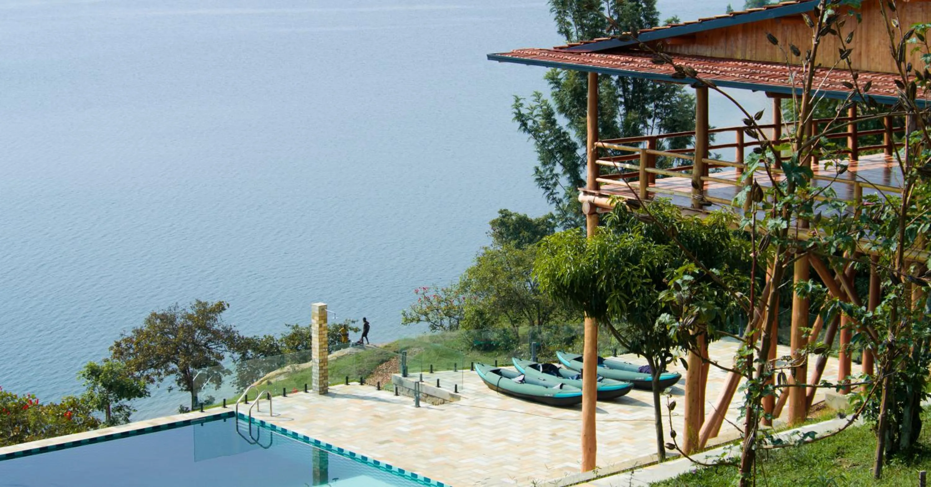 Property building in Umutuzo Lodge Kivu Lake