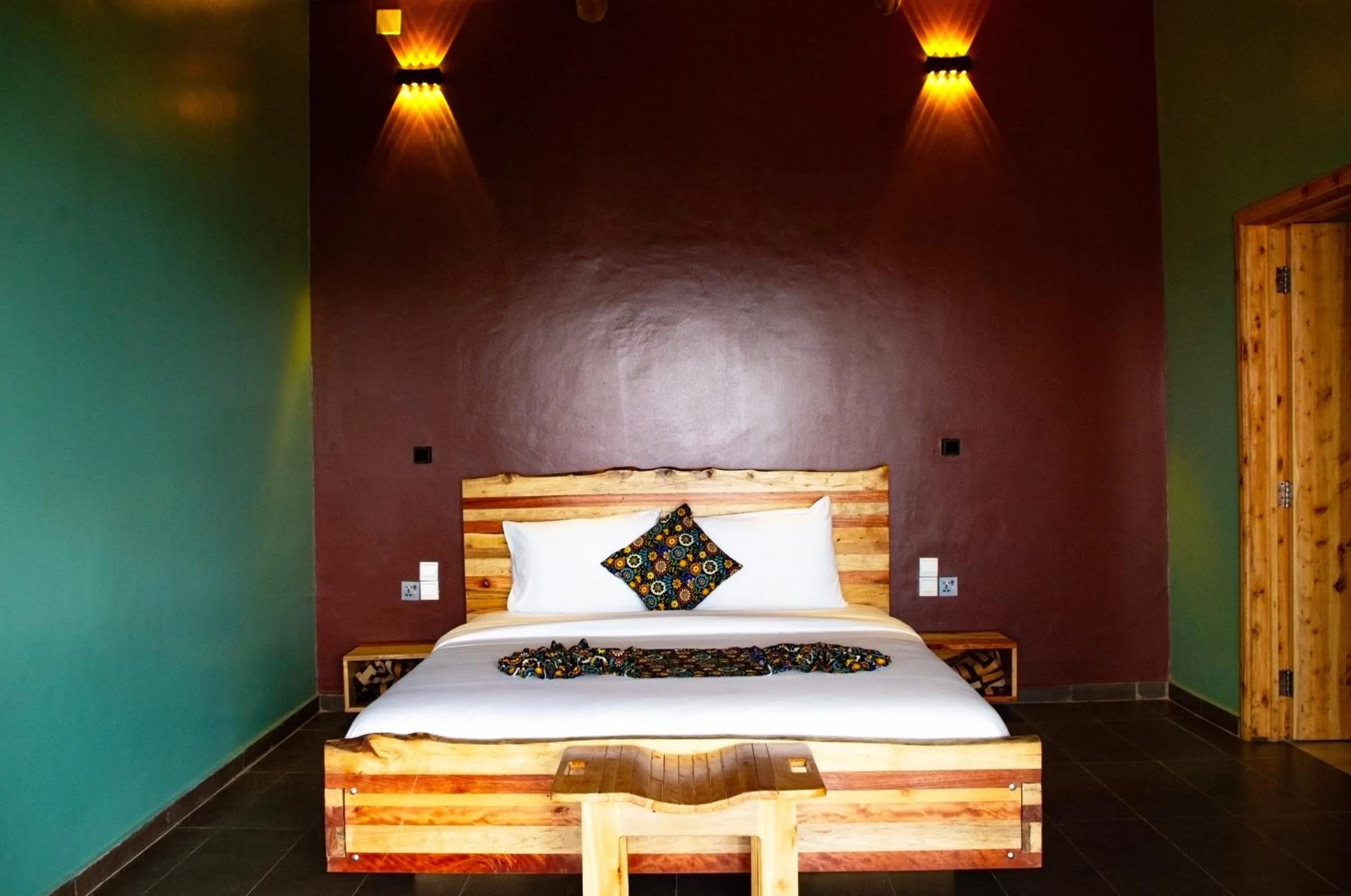 Bed in Umutuzo Lodge Kivu Lake