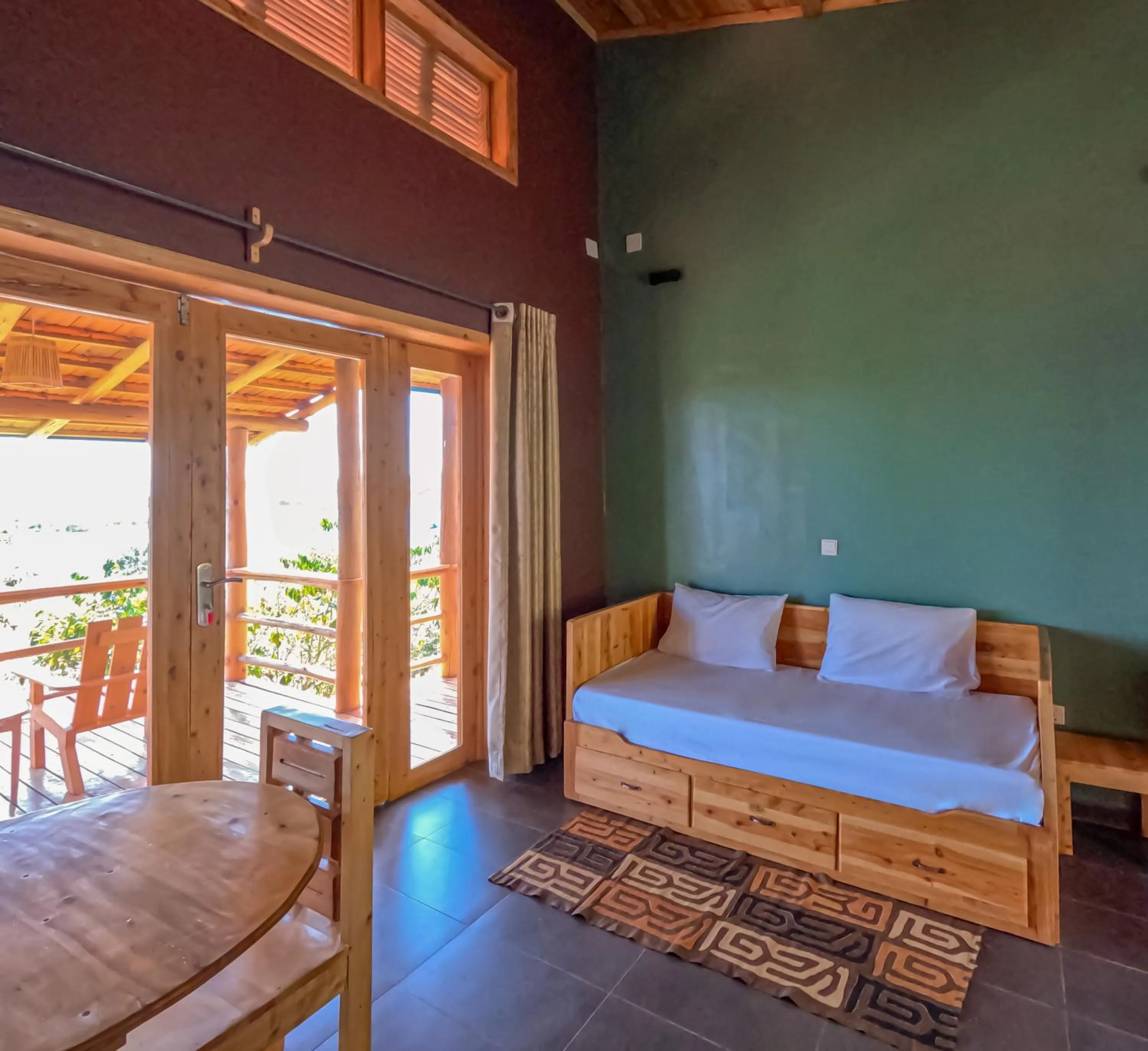 Living room, Bed in Umutuzo Lodge Kivu Lake
