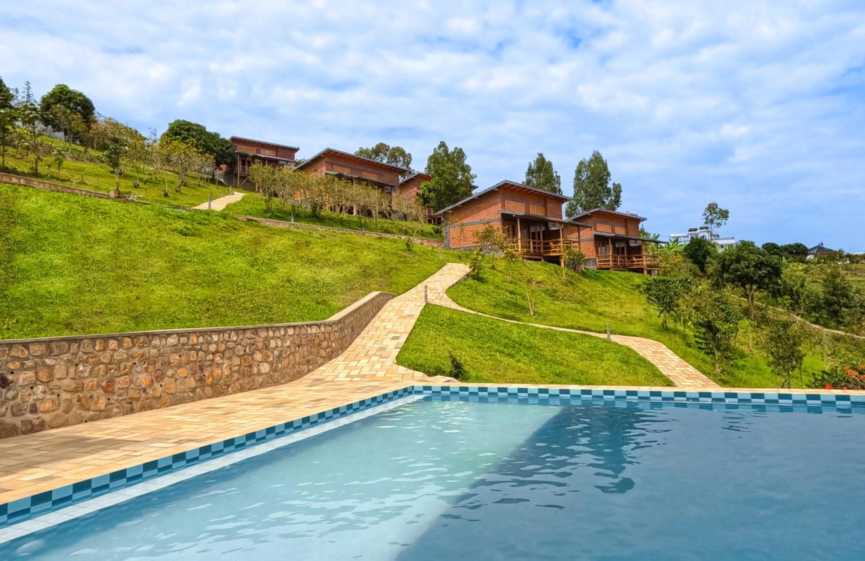 Property building in Umutuzo Lodge Kivu Lake