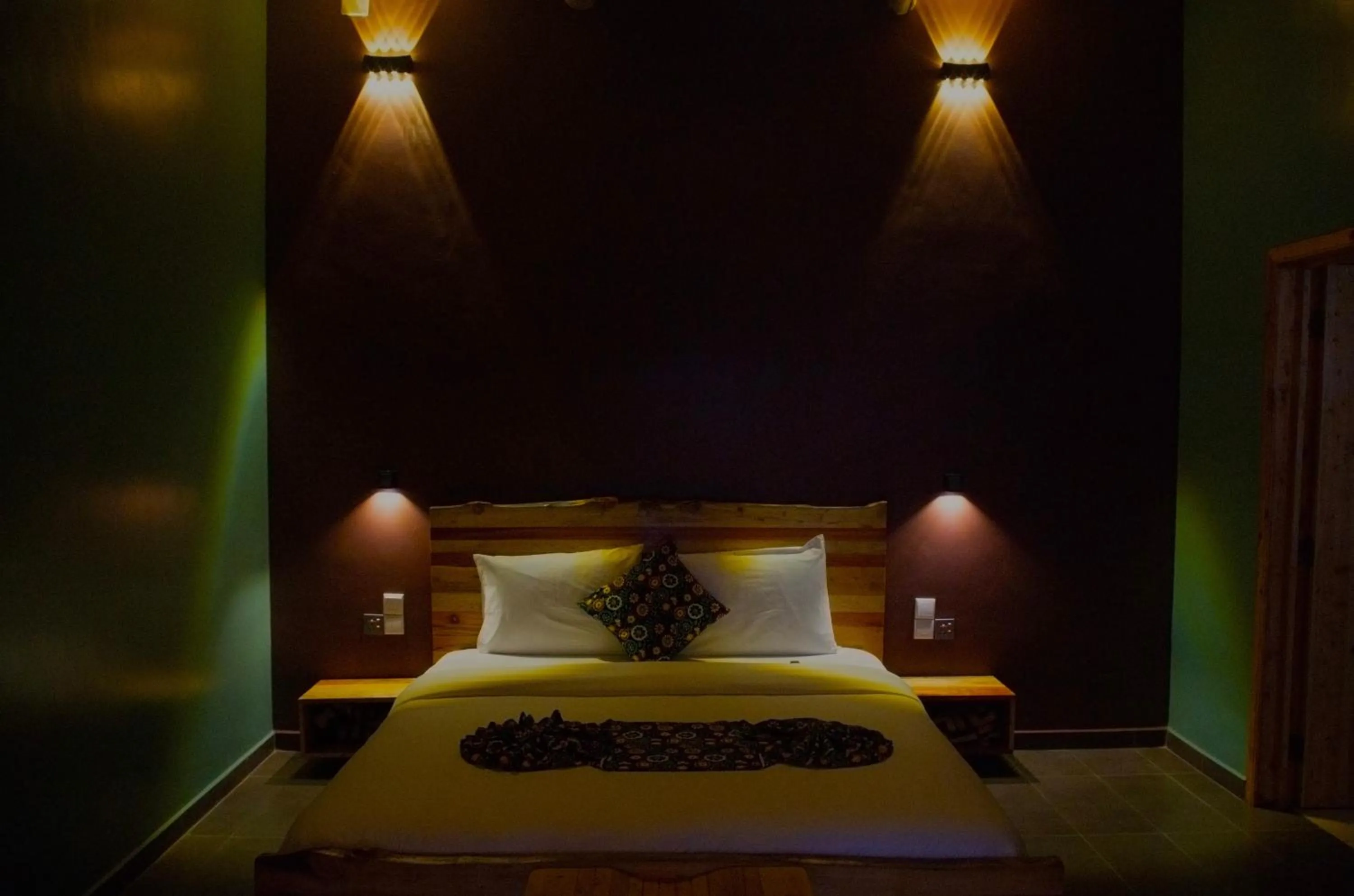 Bed in Umutuzo Lodge Kivu Lake