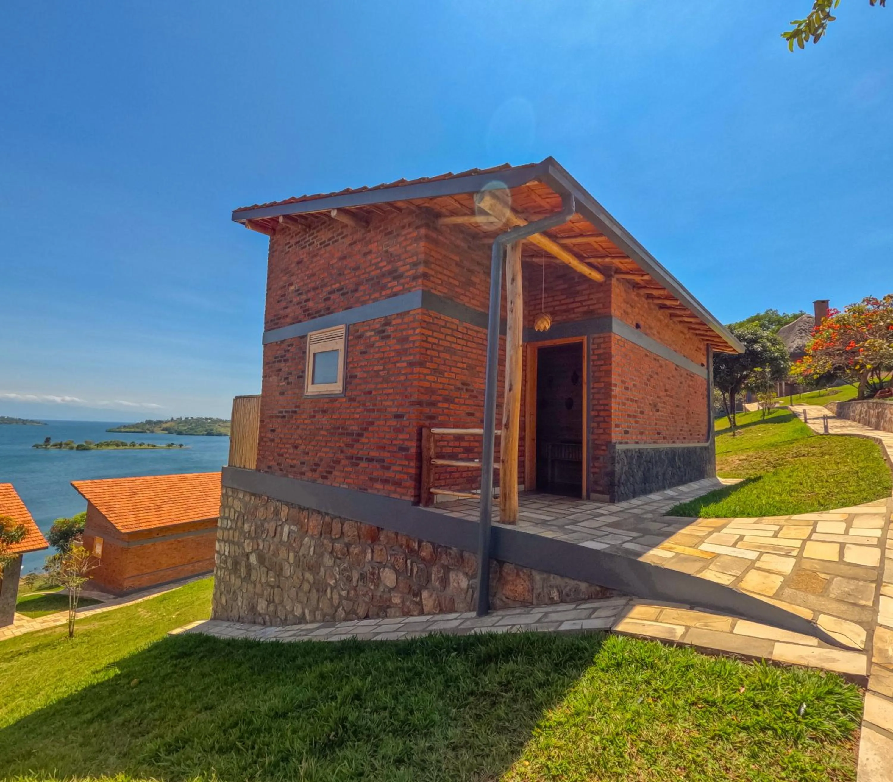 Property building in Umutuzo Lodge Kivu Lake