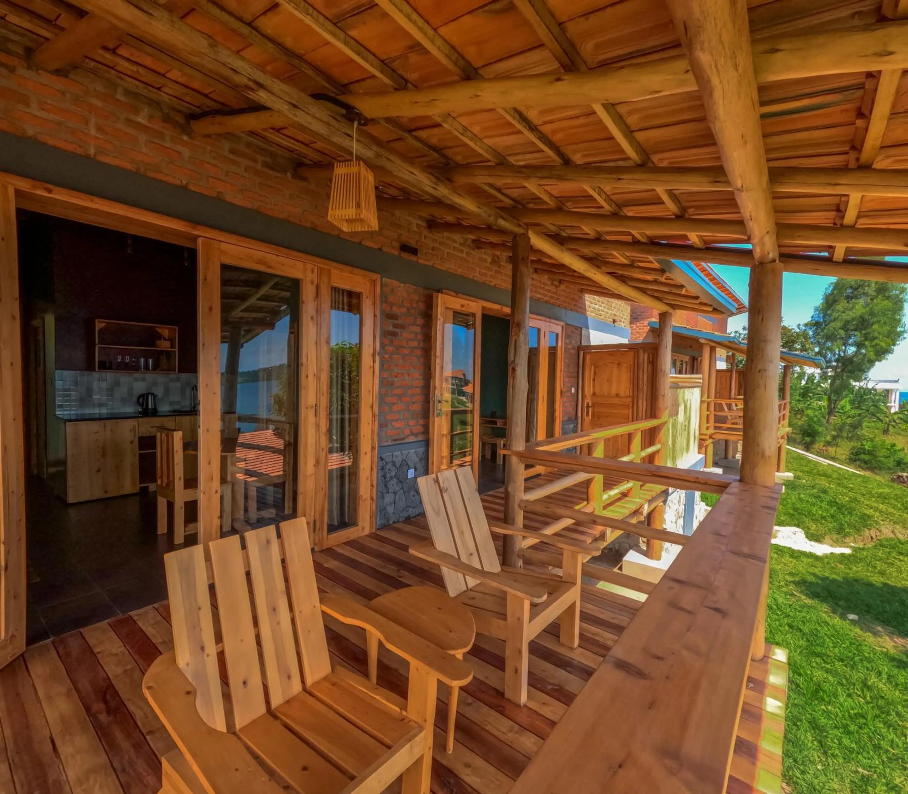 Balcony/Terrace in Umutuzo Lodge Kivu Lake