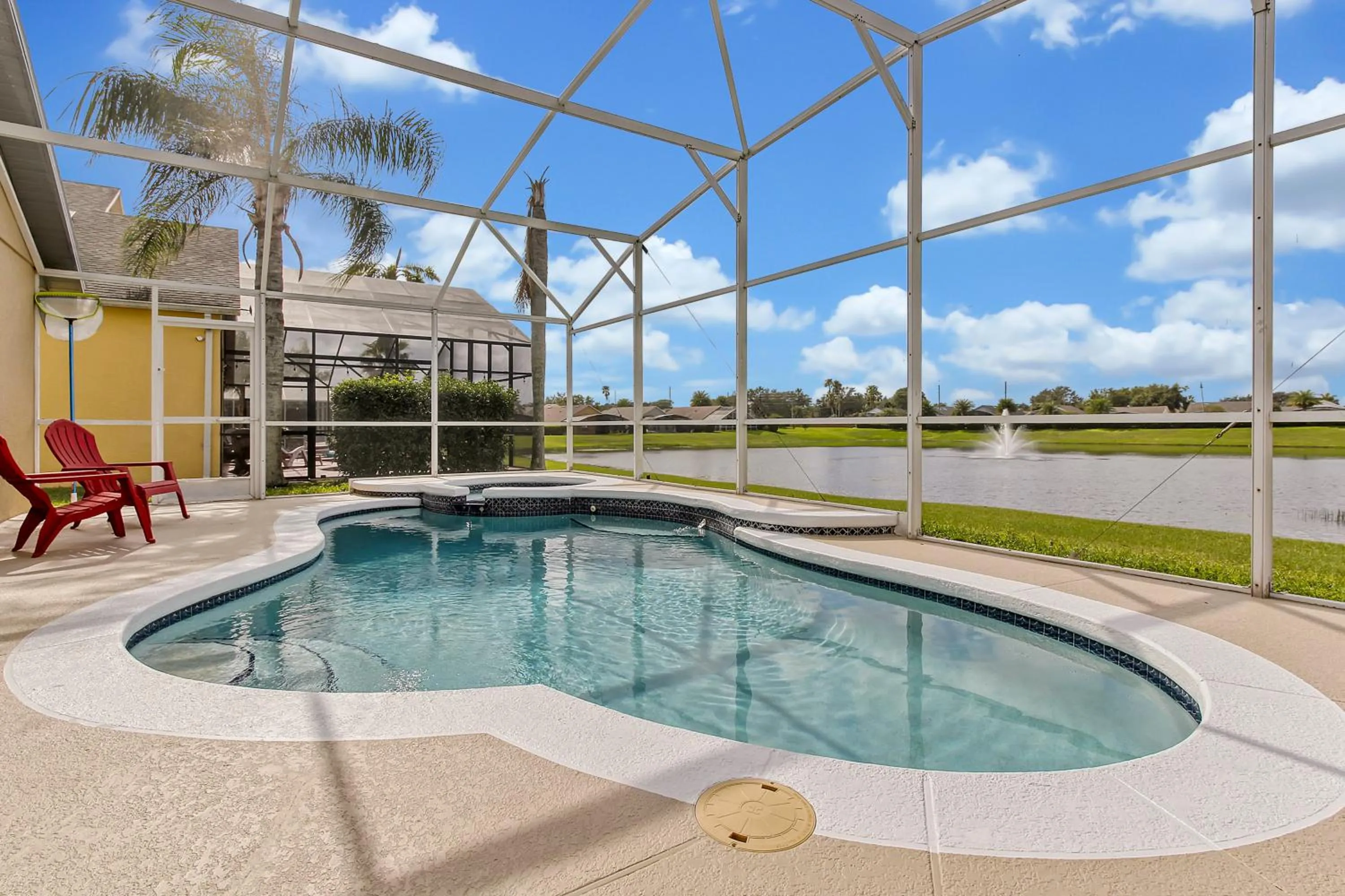 Patio in Star Lake Oasis - 4 bed family pool home