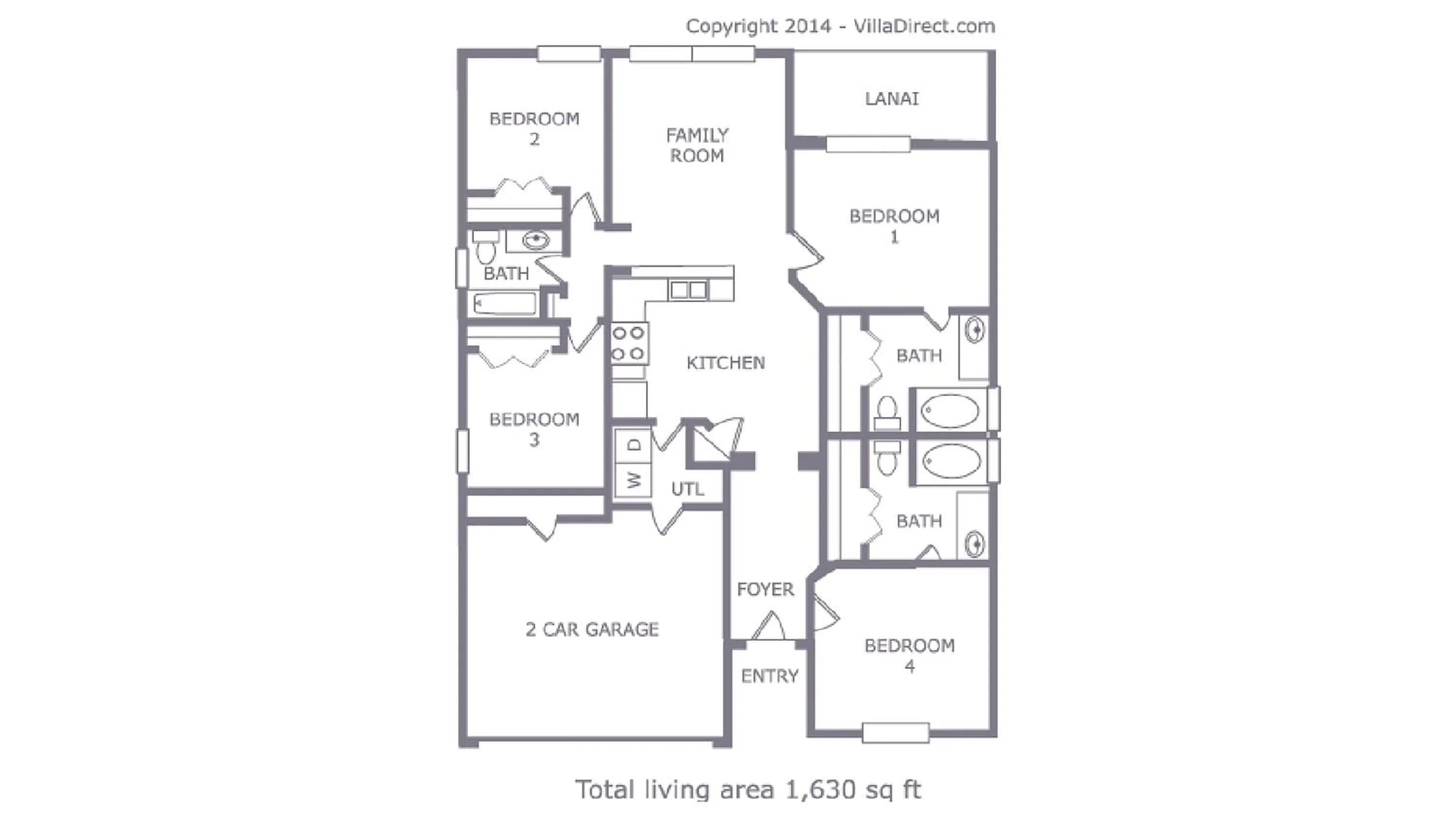 Floor plan in Star Lake Oasis - 4 bed family pool home