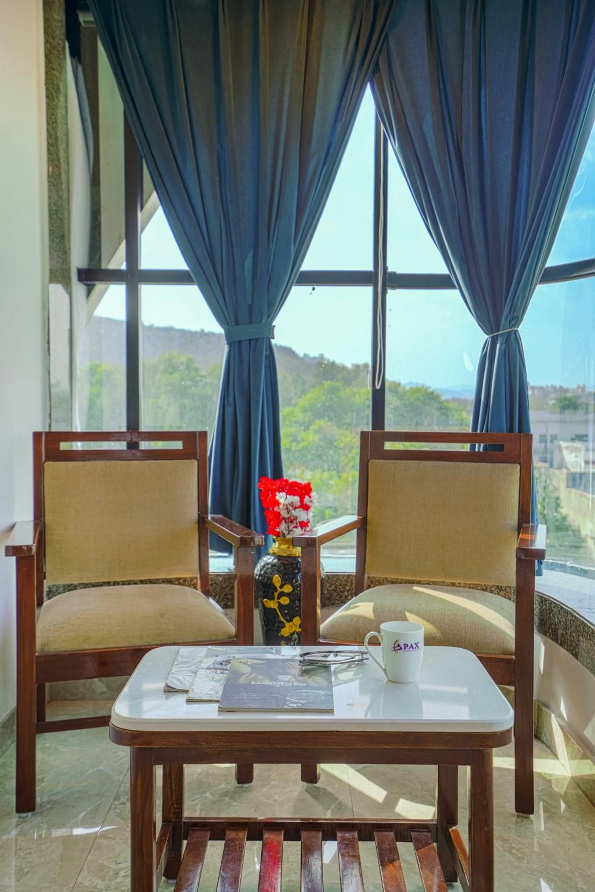 View (from property/room) in Pax Hotel Grand Blue 3 min walk from Udaipur city Railway Station