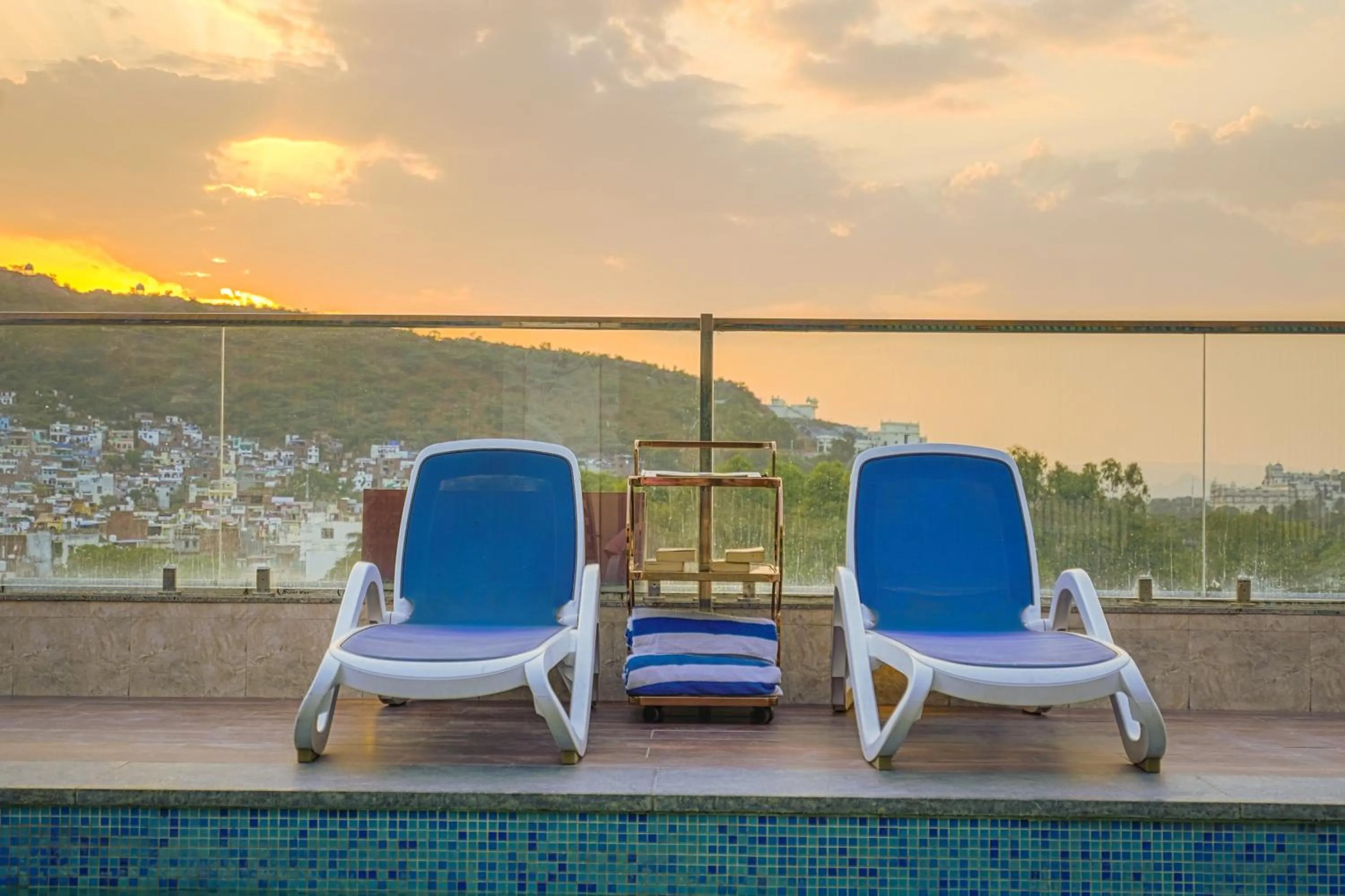 View (from property/room) in Pax Hotel Grand Blue 3 min walk from Udaipur city Railway Station