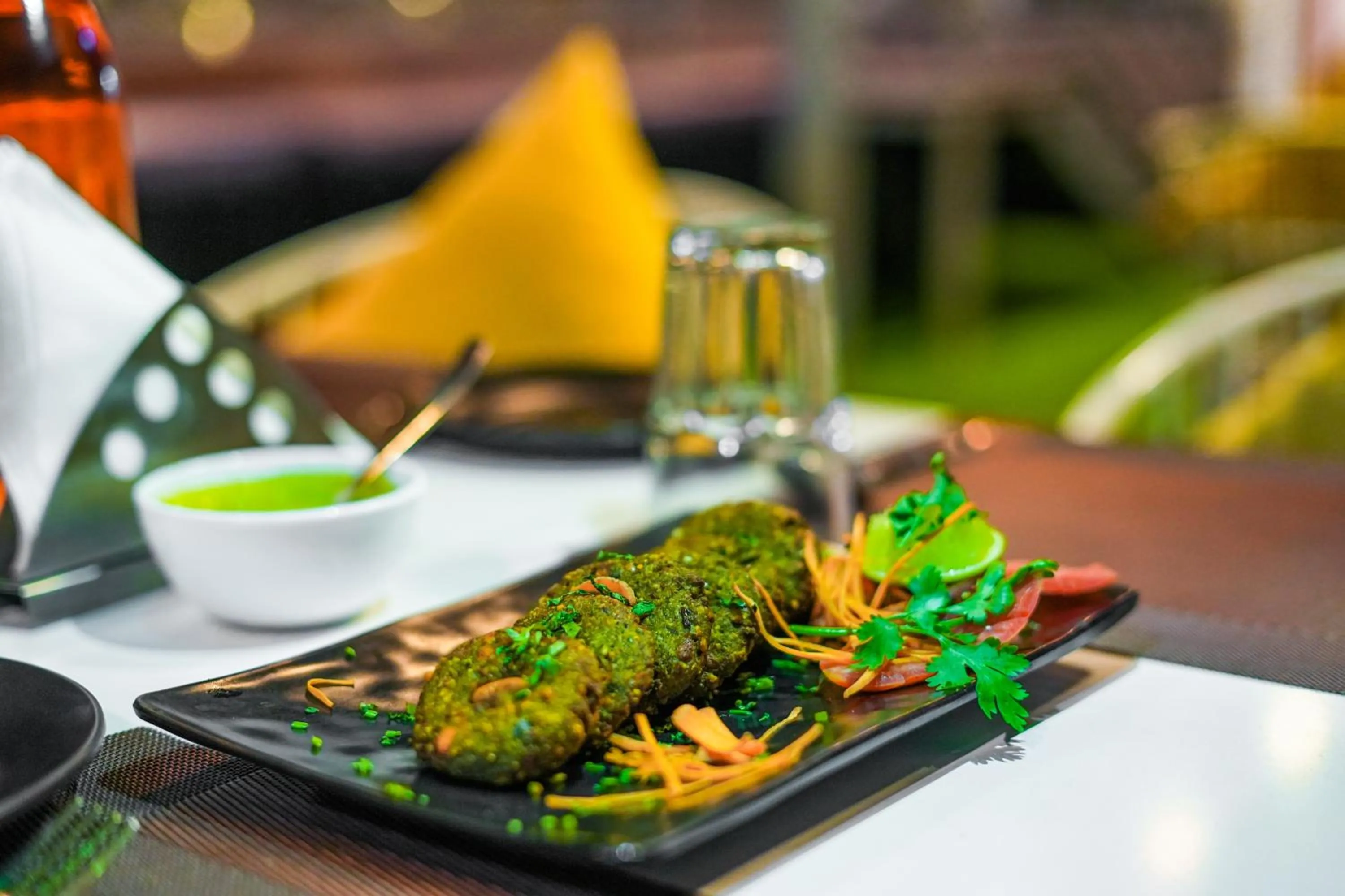 Restaurant/places to eat in Pax Hotel Grand Blue 3 min walk from Udaipur city Railway Station