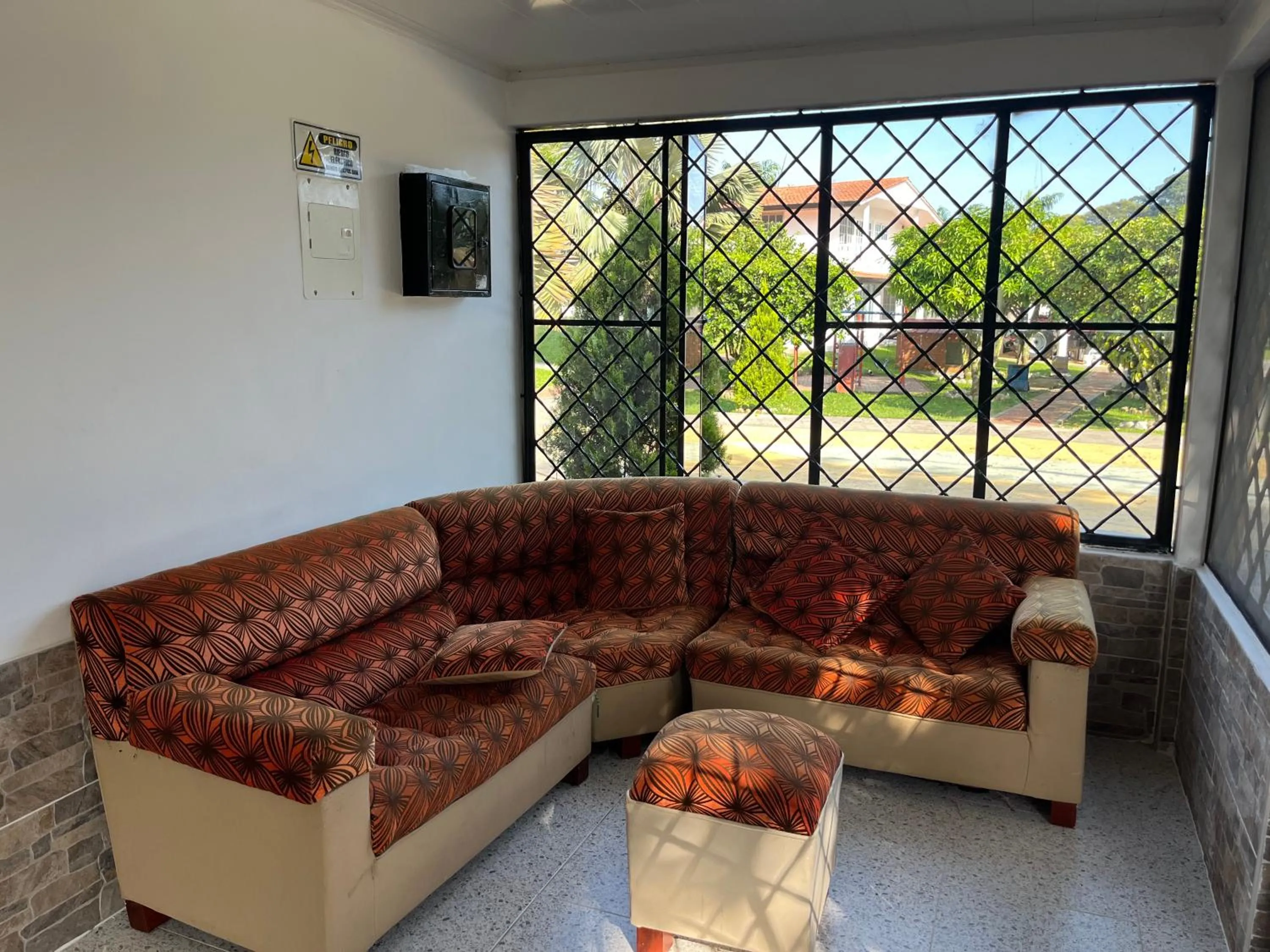 Living room in Mirador El paraiso glamping