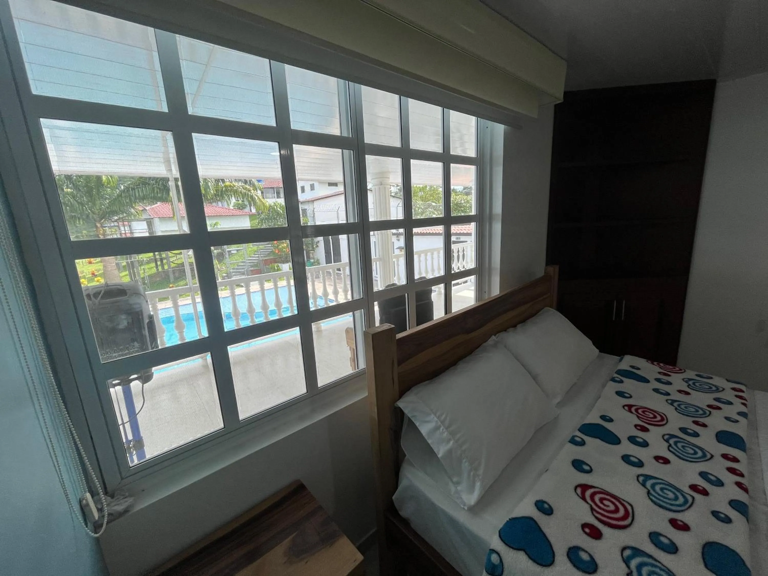 Swimming pool, Bed in Mirador El paraiso glamping