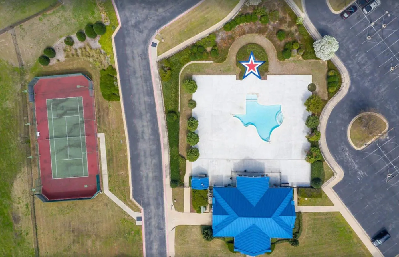 Pool view in 3/3 Condo on Texas Motor Speedway