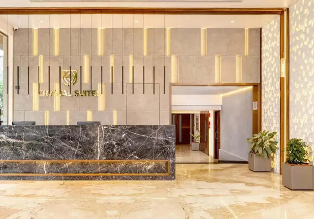 Lobby or reception in Crystal Suites Lobby or reception in Crystal Suites