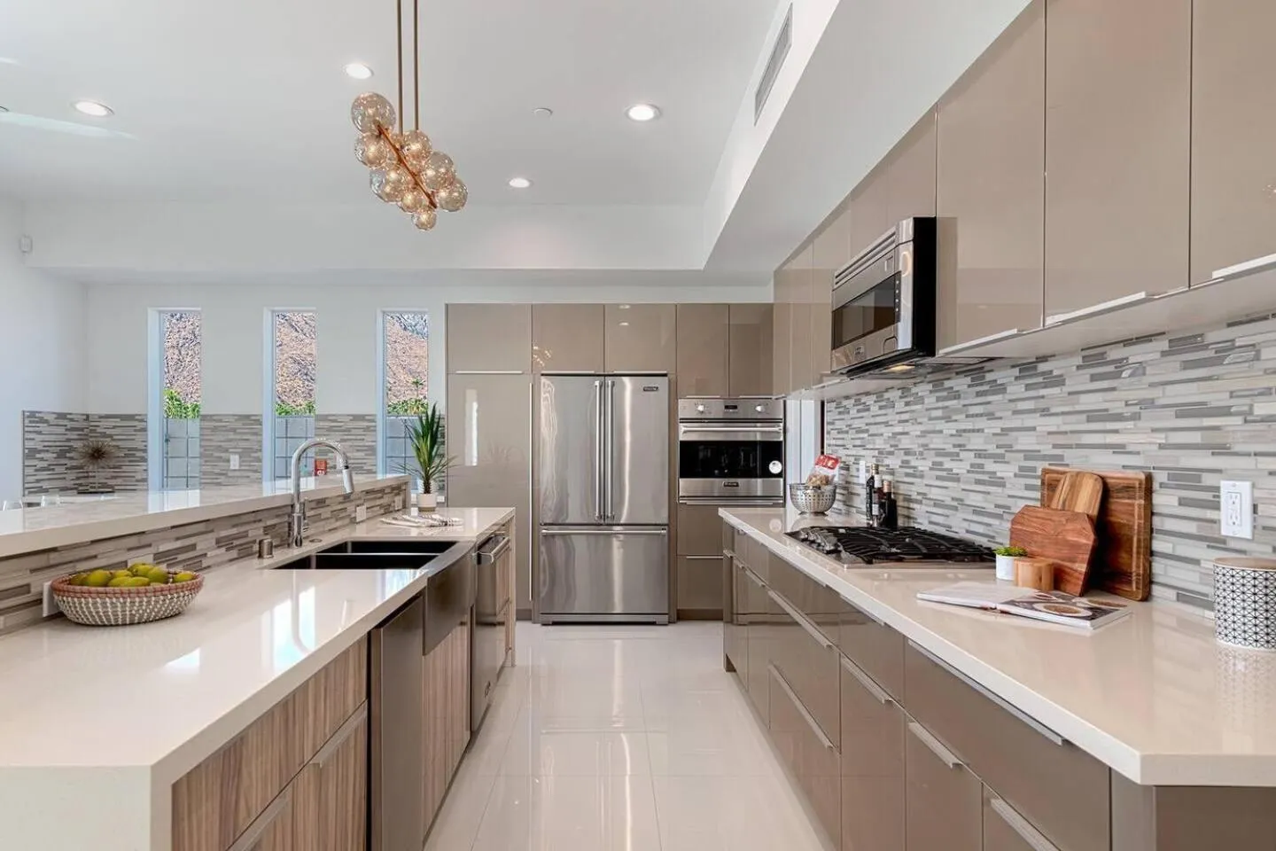 kitchen in Breathtaking Luxury Villa Architectural Jewel