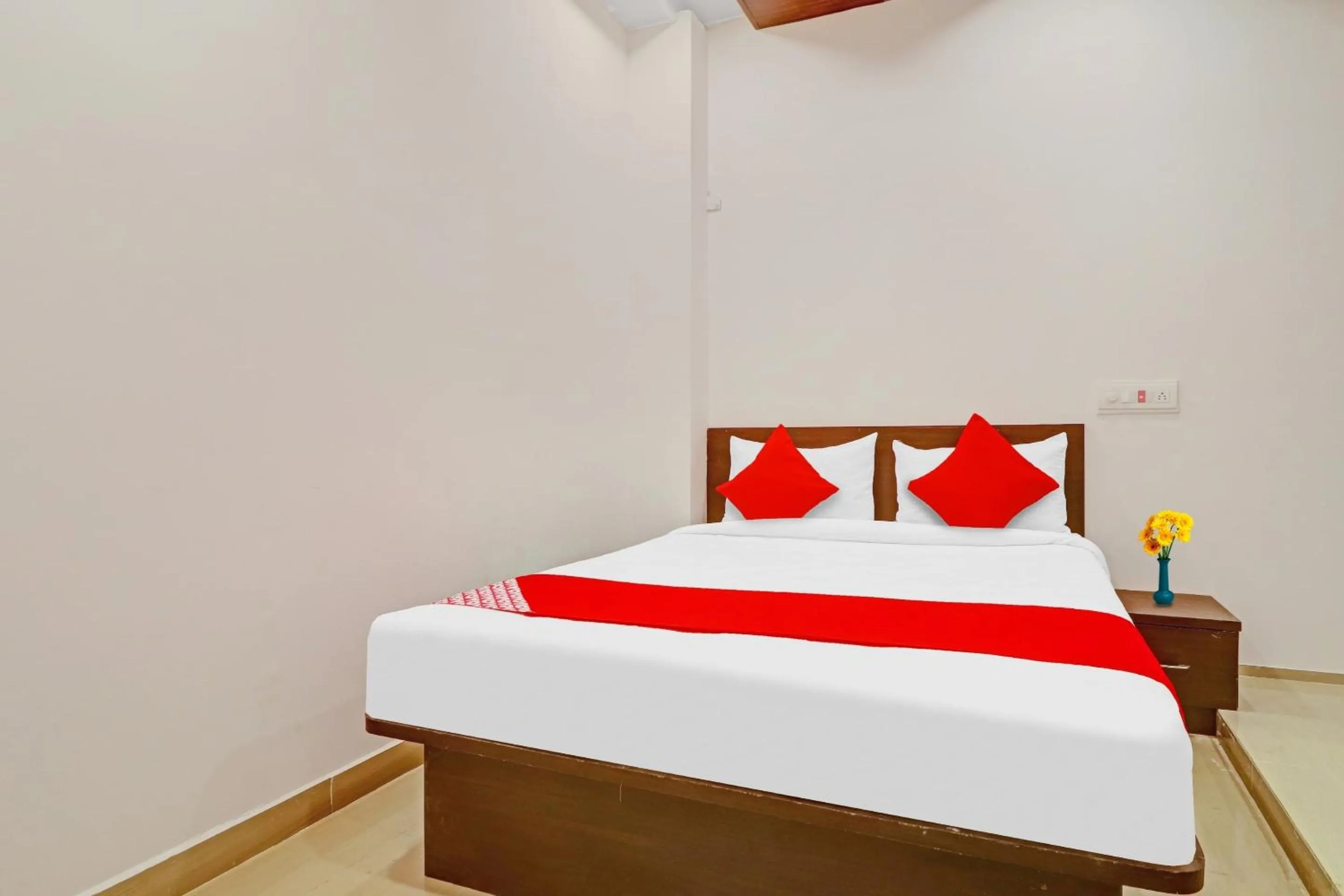 Bedroom, Bed in Hotel O R Square Near LB Nagar Metro Station
