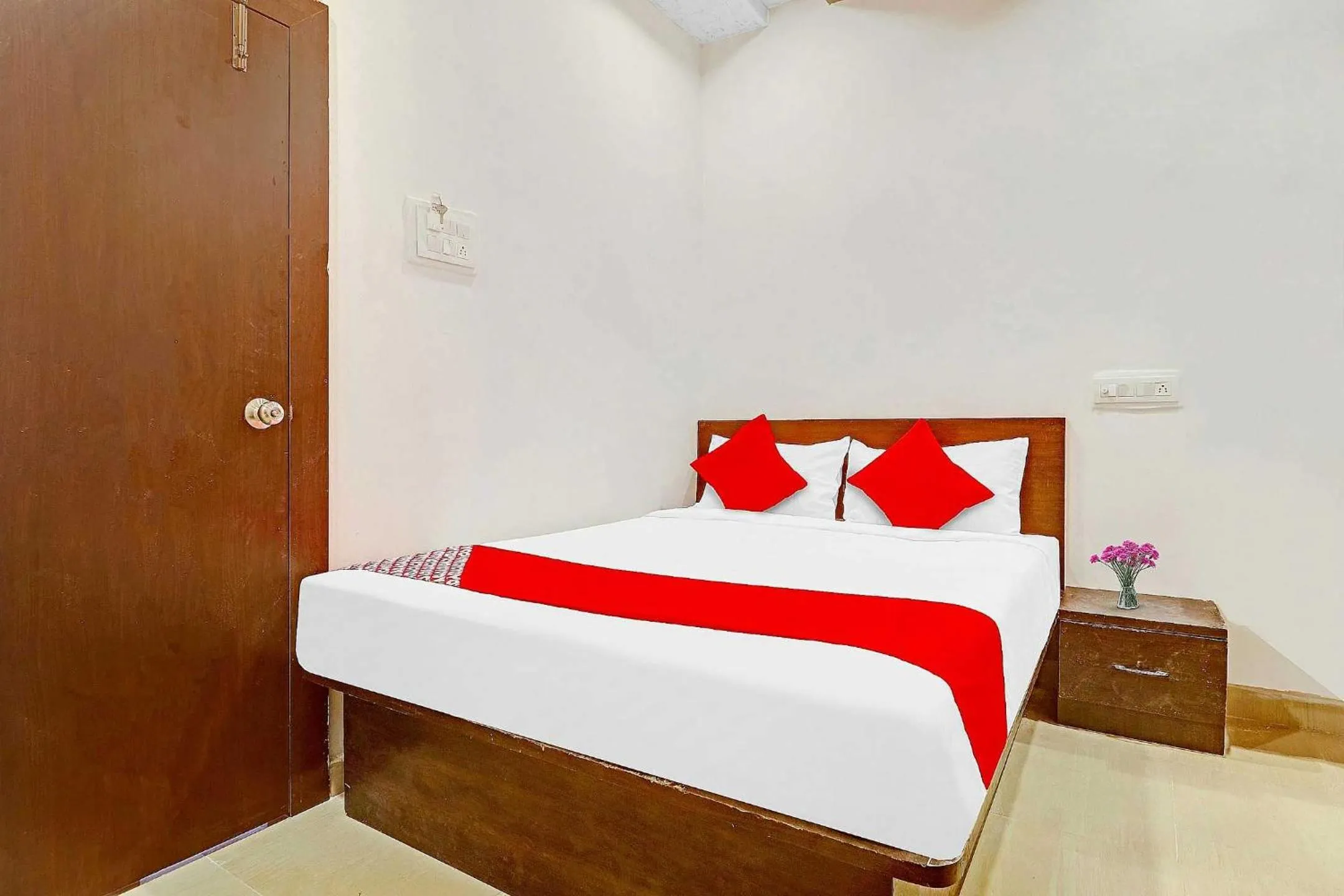 Bedroom, Bed in Hotel O R Square Near LB Nagar Metro Station