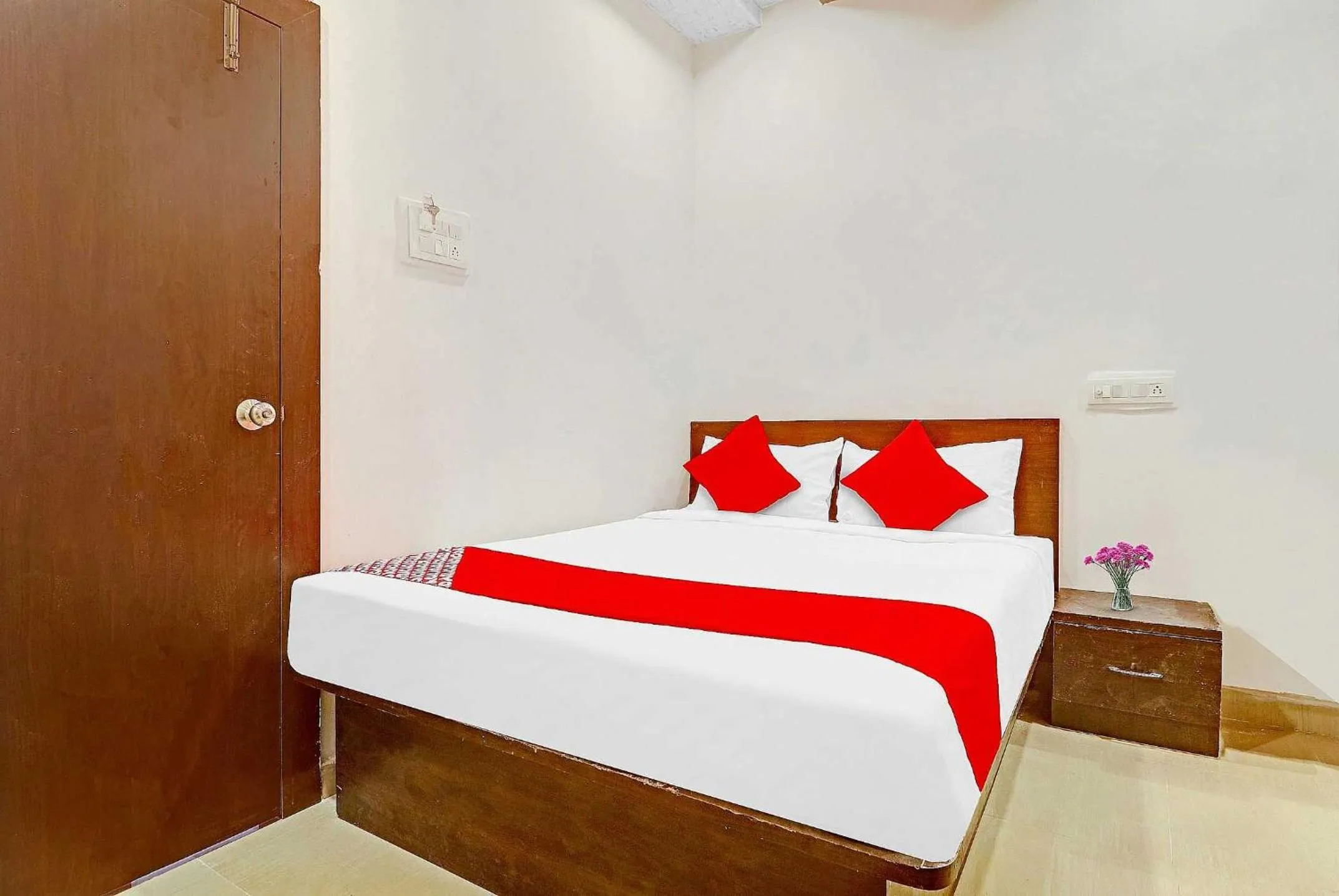 Bedroom, Bed in Hotel O R Square Near LB Nagar Metro Station