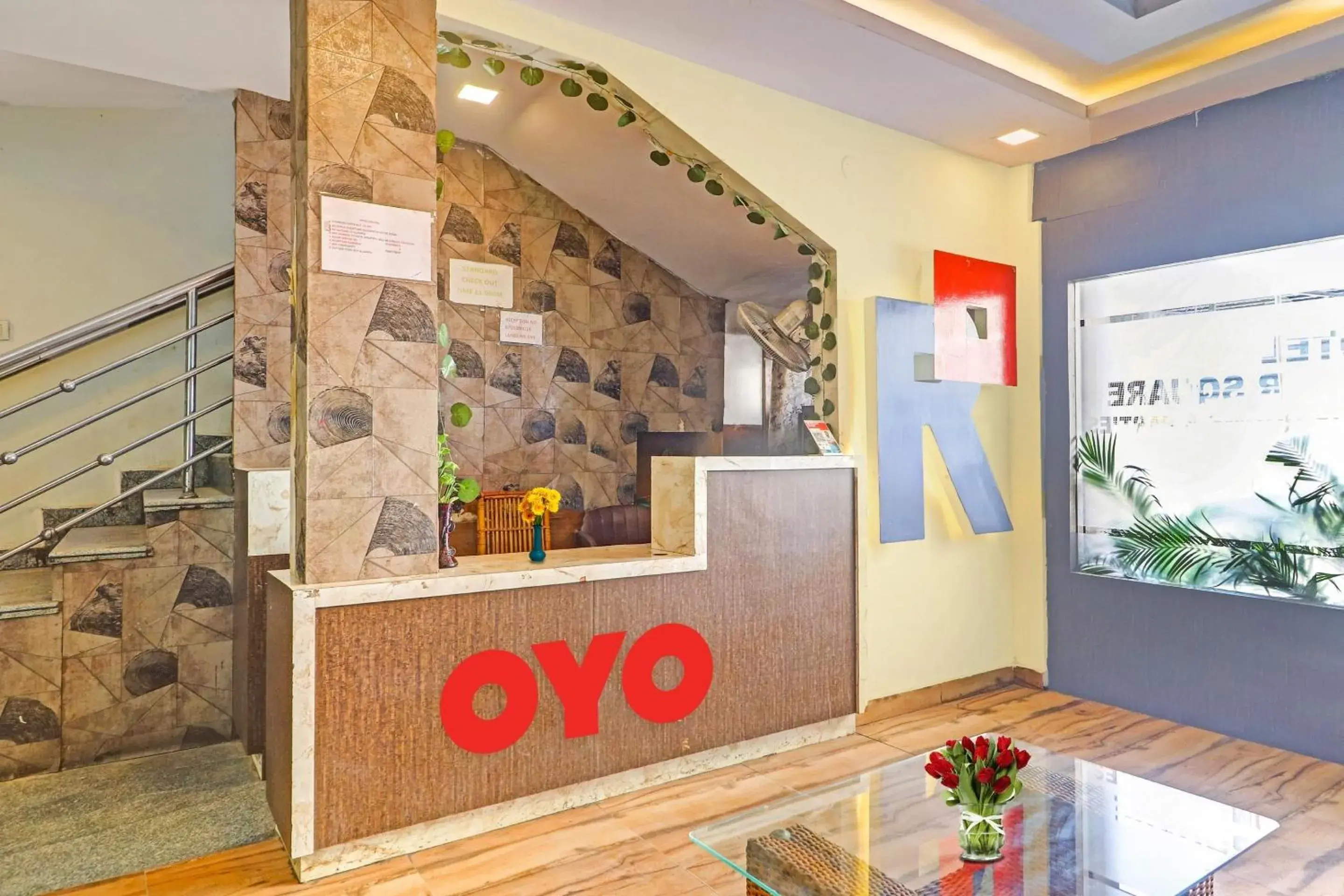 Lobby or reception in Hotel O R Square Near LB Nagar Metro Station Lobby or reception in Hotel O R Square Near LB Nagar Metro Station