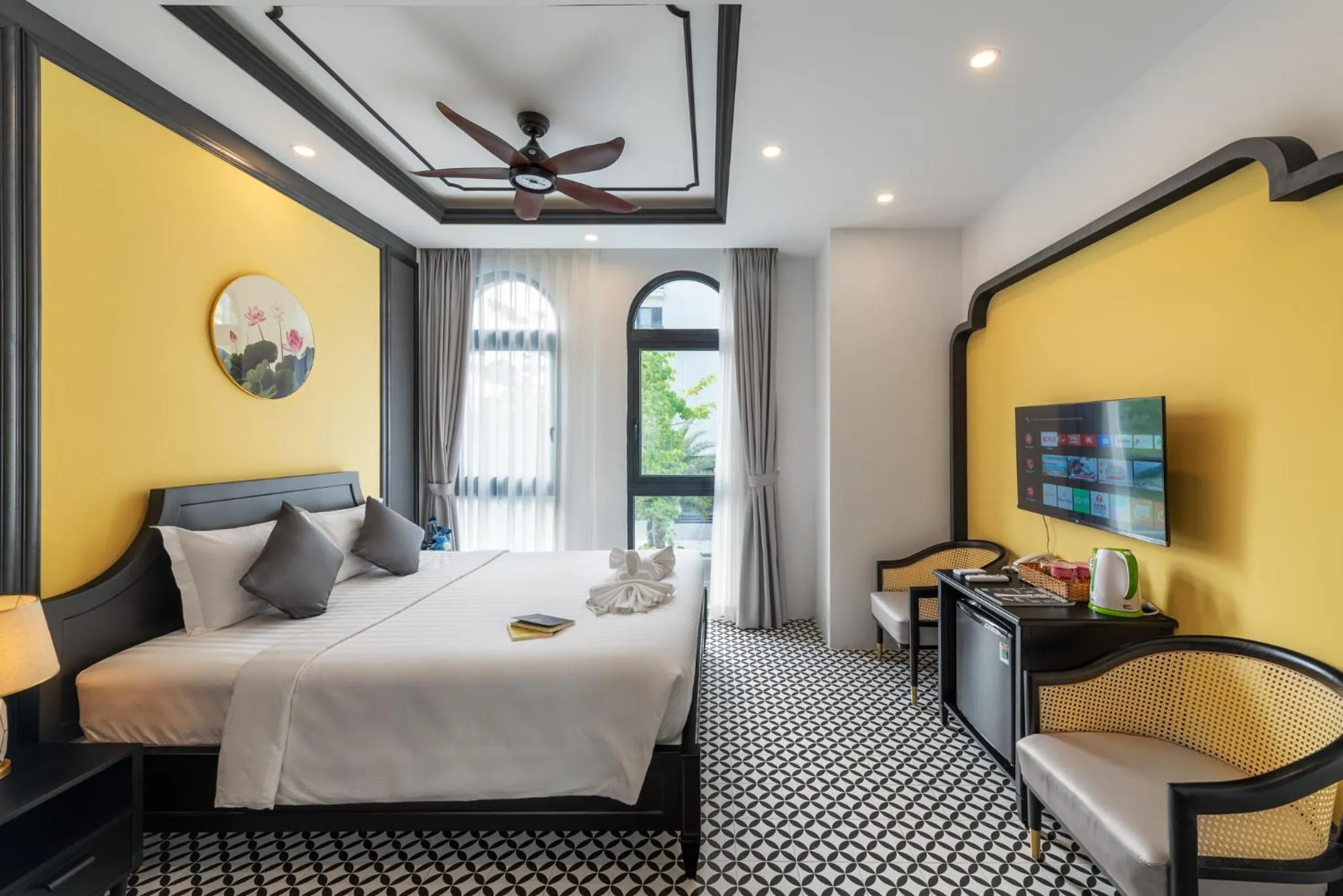 Photo of the whole room, Bed in Le Palmier Phu Quoc Hotel - Free Shuttle To Grand World